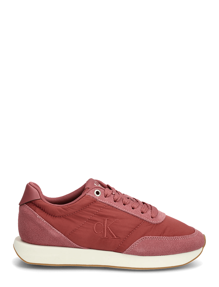 Calvin Klein - RETRO RUNNER LACEUP SATIN MIX - niedrige sneakers - dusty rose - 1