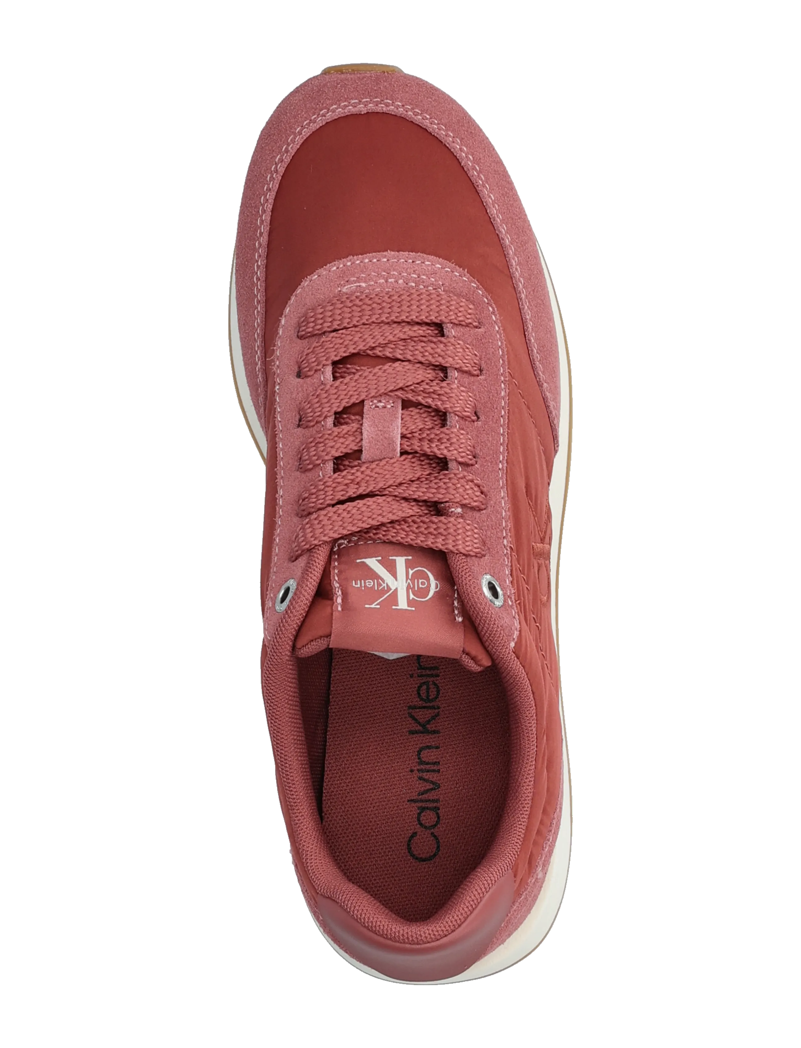 Calvin Klein - RETRO RUNNER LACEUP SATIN MIX - niedrige sneakers - dusty rose - 3