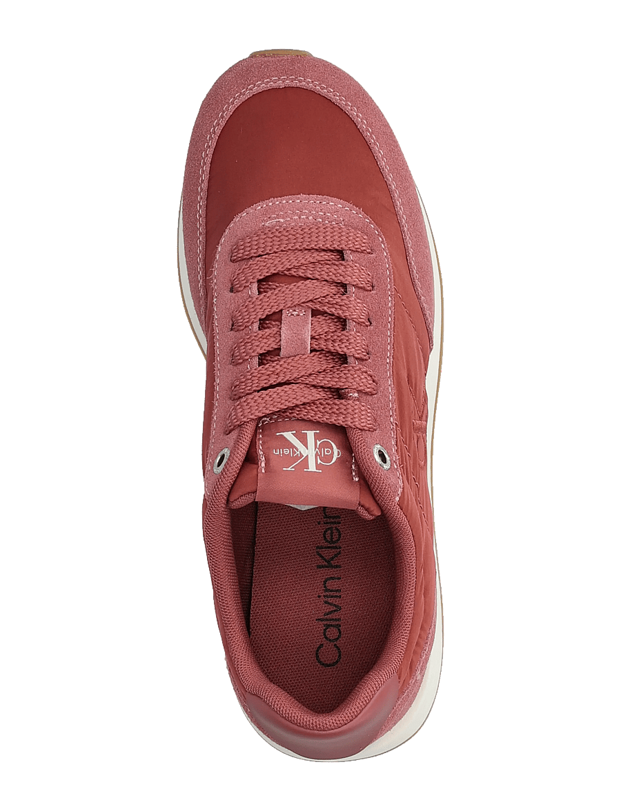 Calvin Klein - RETRO RUNNER LACEUP SATIN MIX - niedrige sneakers - dusty rose - 3