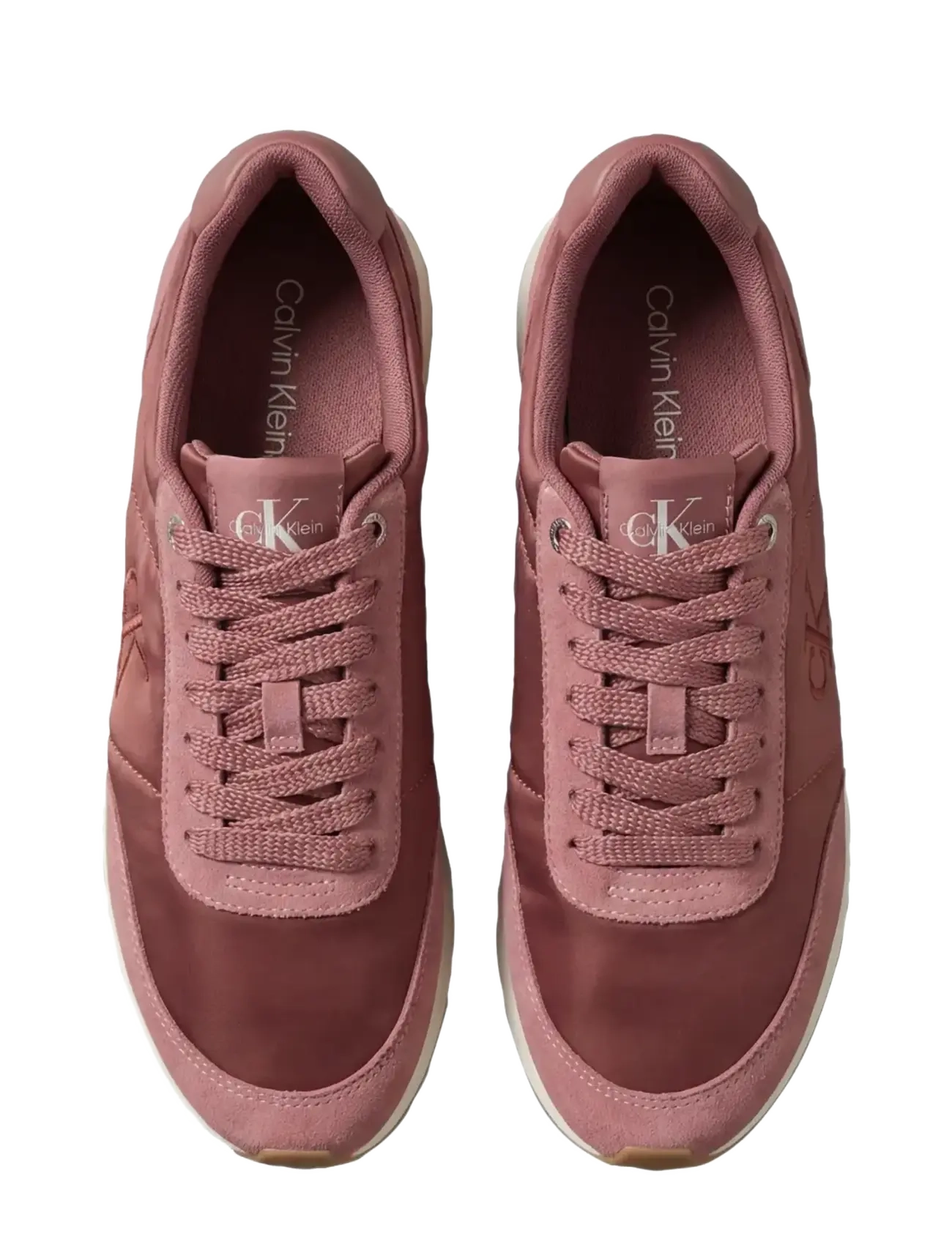 Calvin Klein - RETRO RUNNER LACEUP SATIN MIX - niedrige sneakers - dusty rose - 5