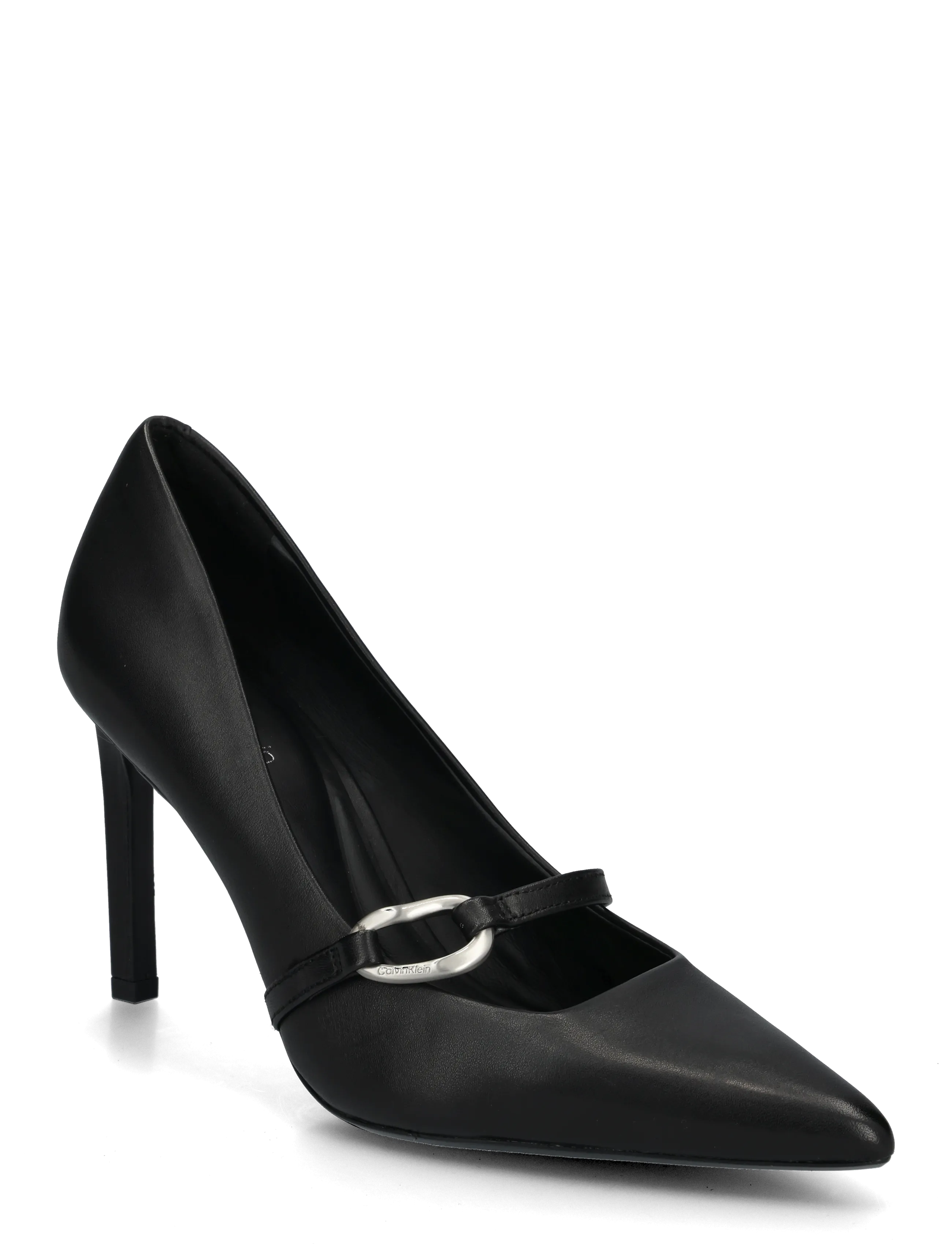 Calvin Klein ESS STILETTO 90 HDW LTH - Mary Jane kingad - TRIPLE BLACK / black