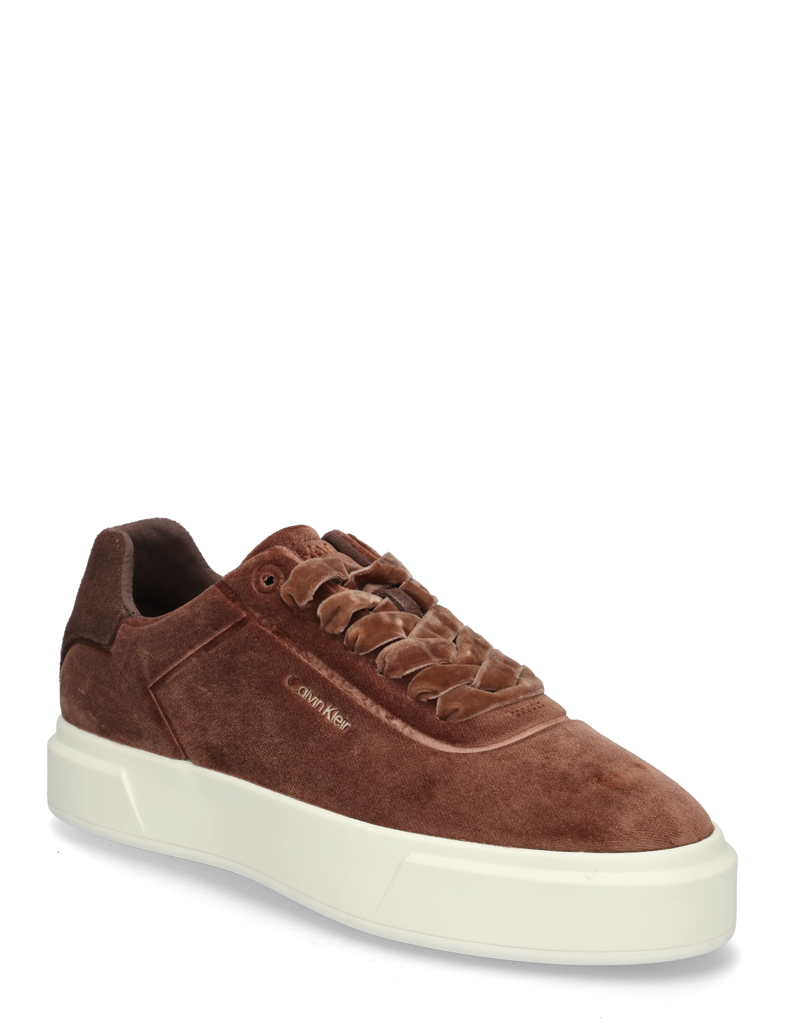 Calvin Klein PRIME CUPS LACE OXF VELVET - Sko - ROASTED NUTMEG MARSHMALLOW / brown