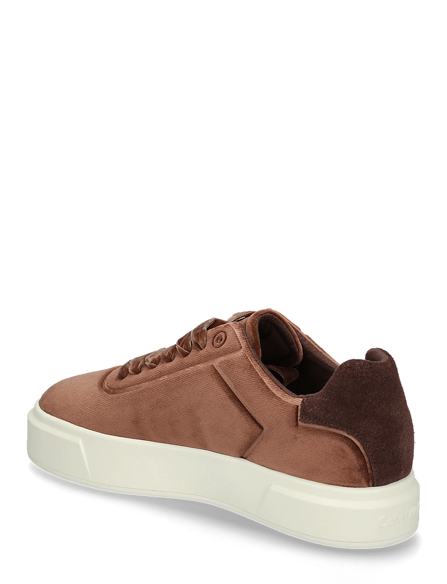 Calvin Klein - PRIME CUPS LACE OXF VELVET - niedrige sneaker - roasted nutmeg marshmallow - 1