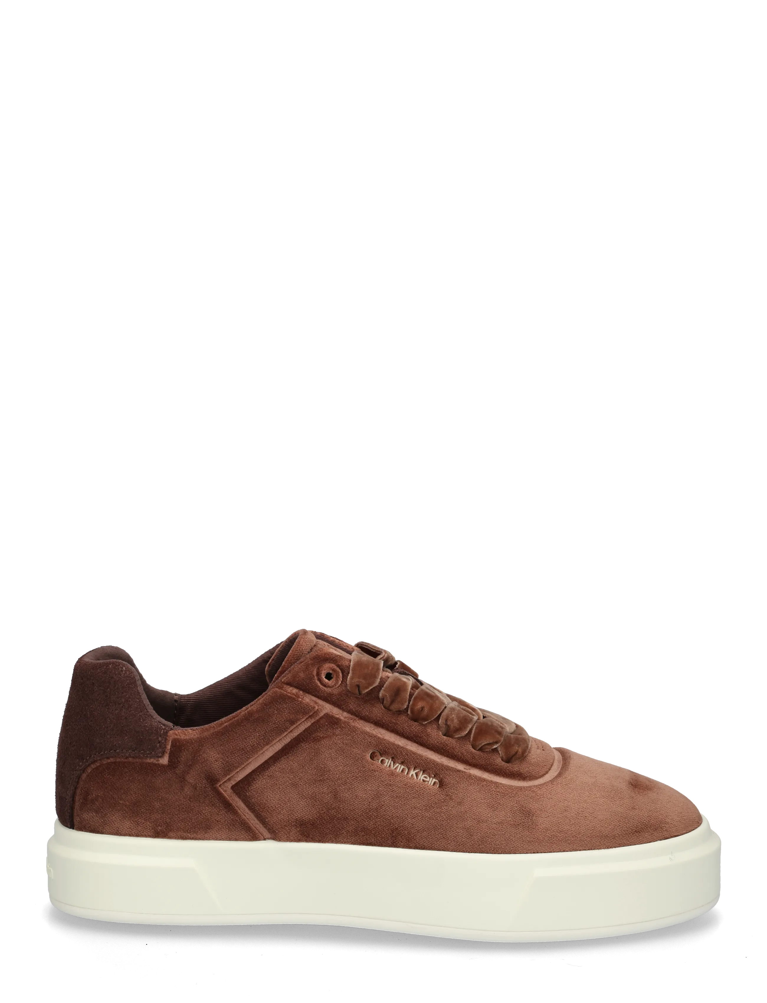 Calvin Klein - PRIME CUPS LACE OXF VELVET - lave sneakers - roasted nutmeg marshmallow - 2
