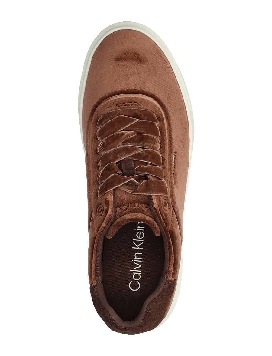 Calvin Klein - PRIME CUPS LACE OXF VELVET - niedrige sneaker - roasted nutmeg marshmallow - 3