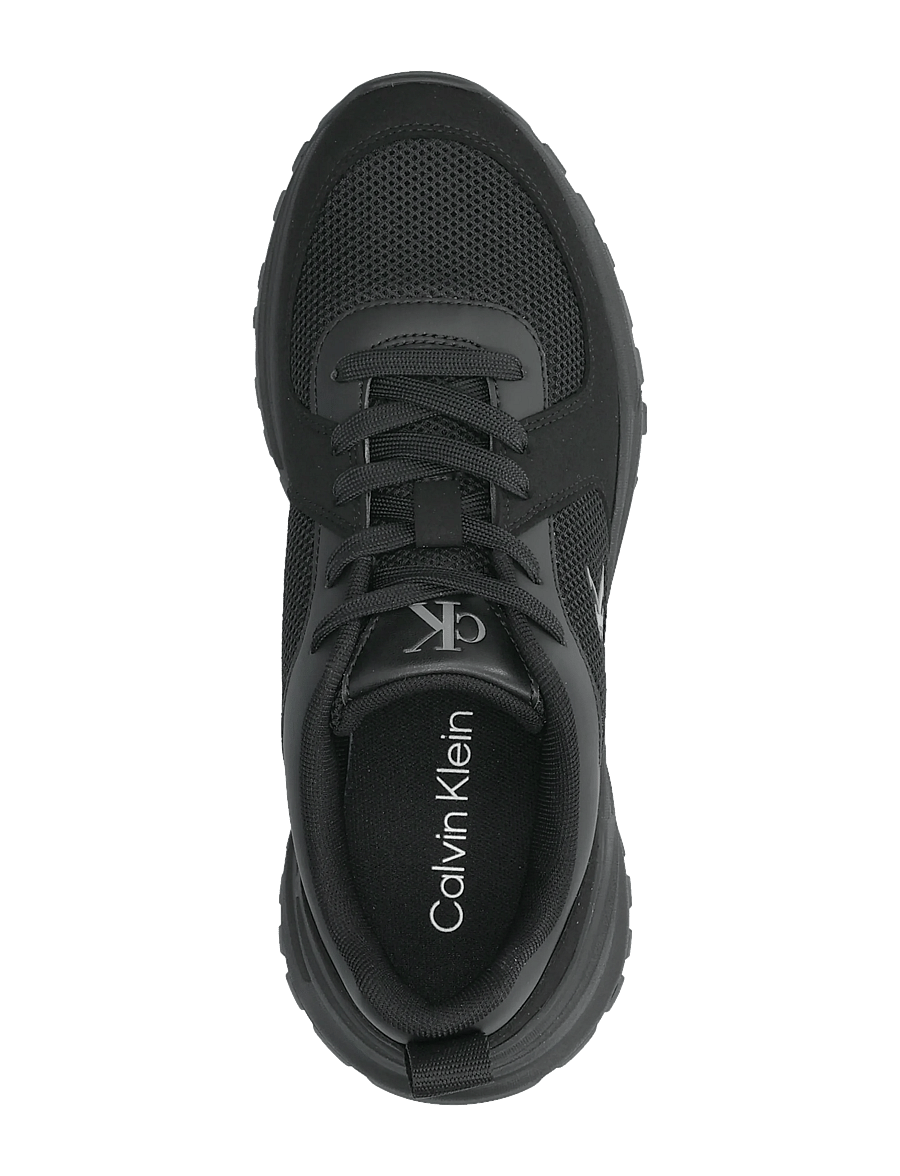 Calvin Klein - HIKE RUNNER LACE UP SU MESH WMN - lave sneakers - triple black - 3