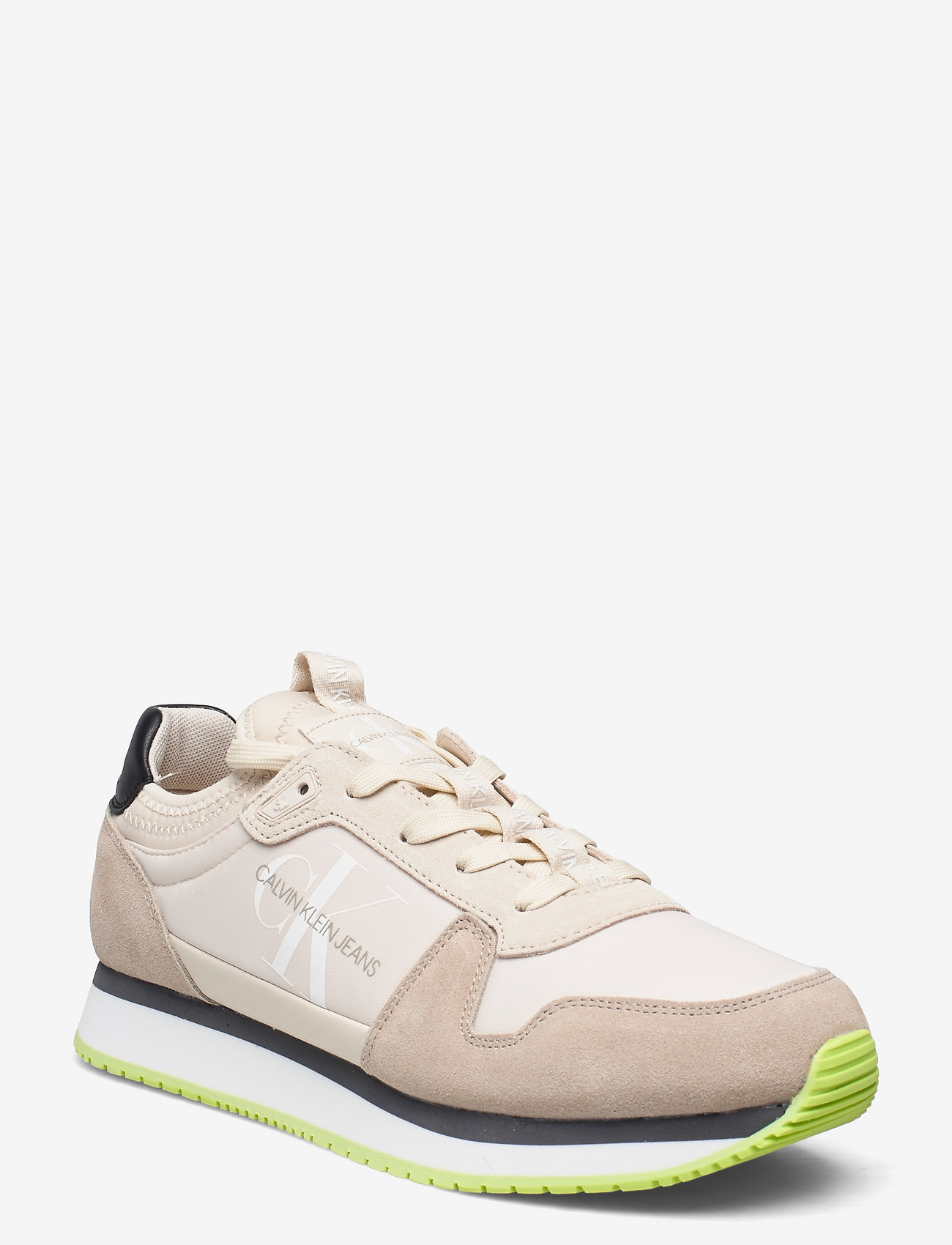 Calvin Klein - RUNNER SOCK LACEUP NY-LTH - muslin - 0