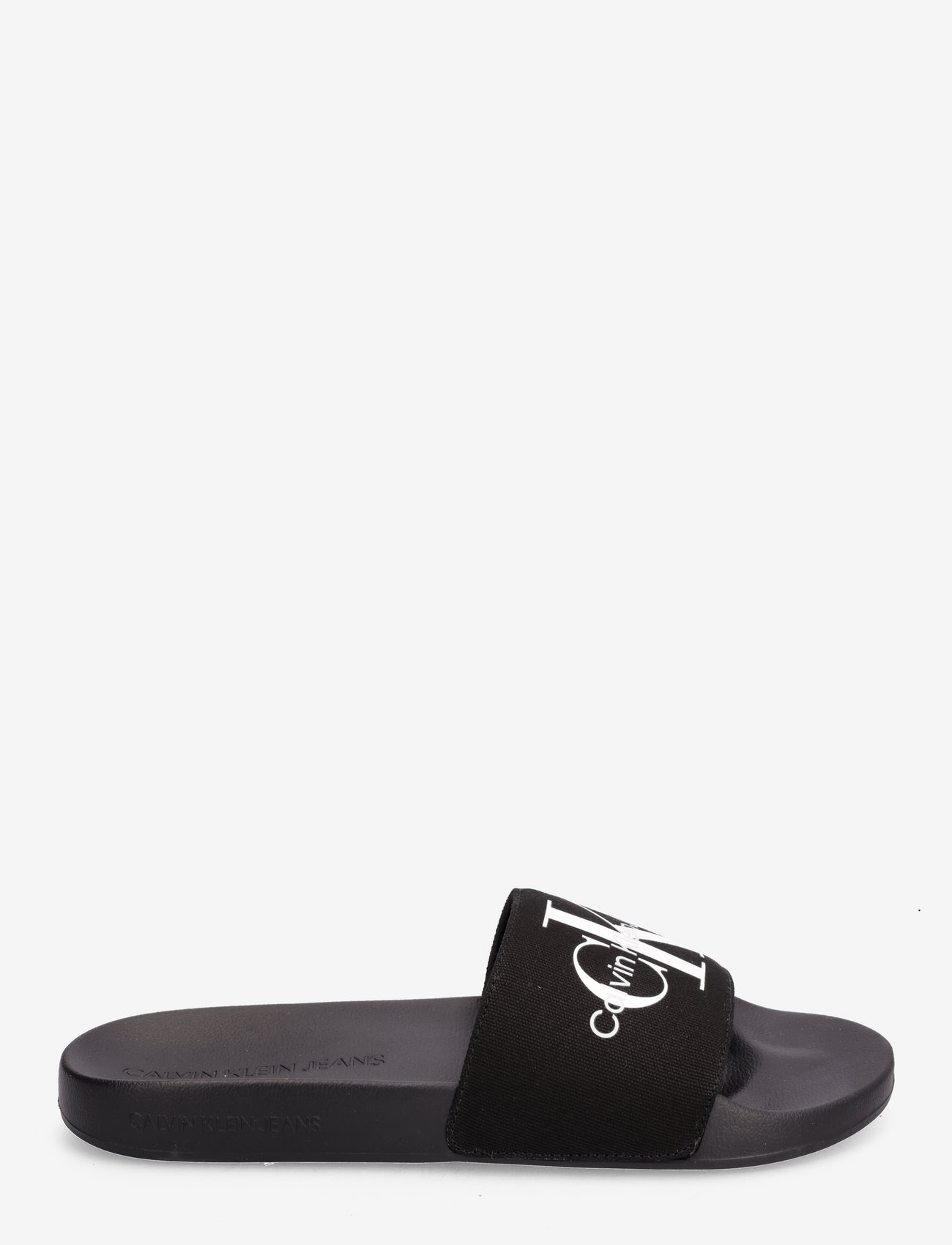 Calvin Klein - SLIDE MONOGRAM CO - sandals - black - 1