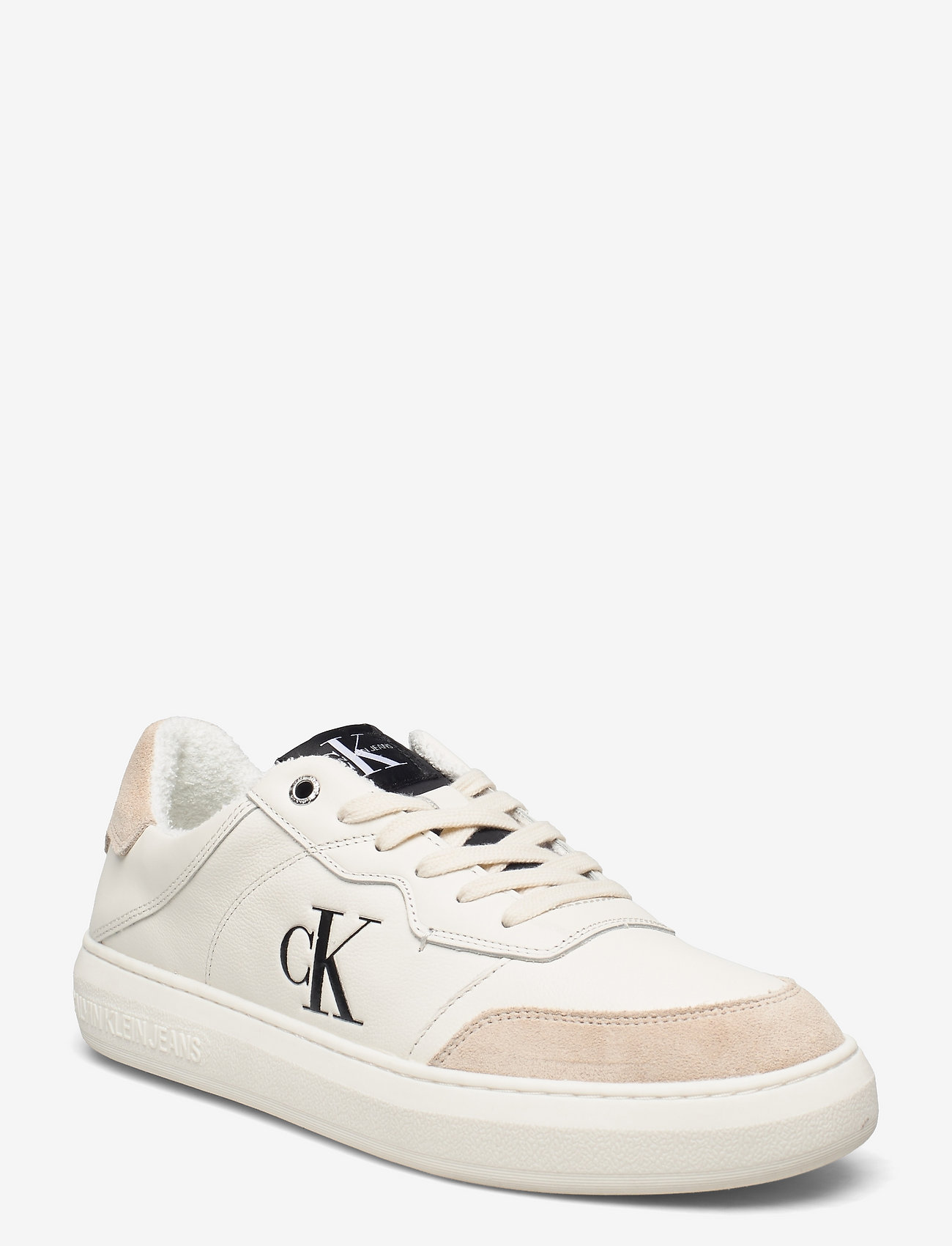 Calvin Klein - CUPSOLE LACEUP CASUAL WARM - cream / black - 0