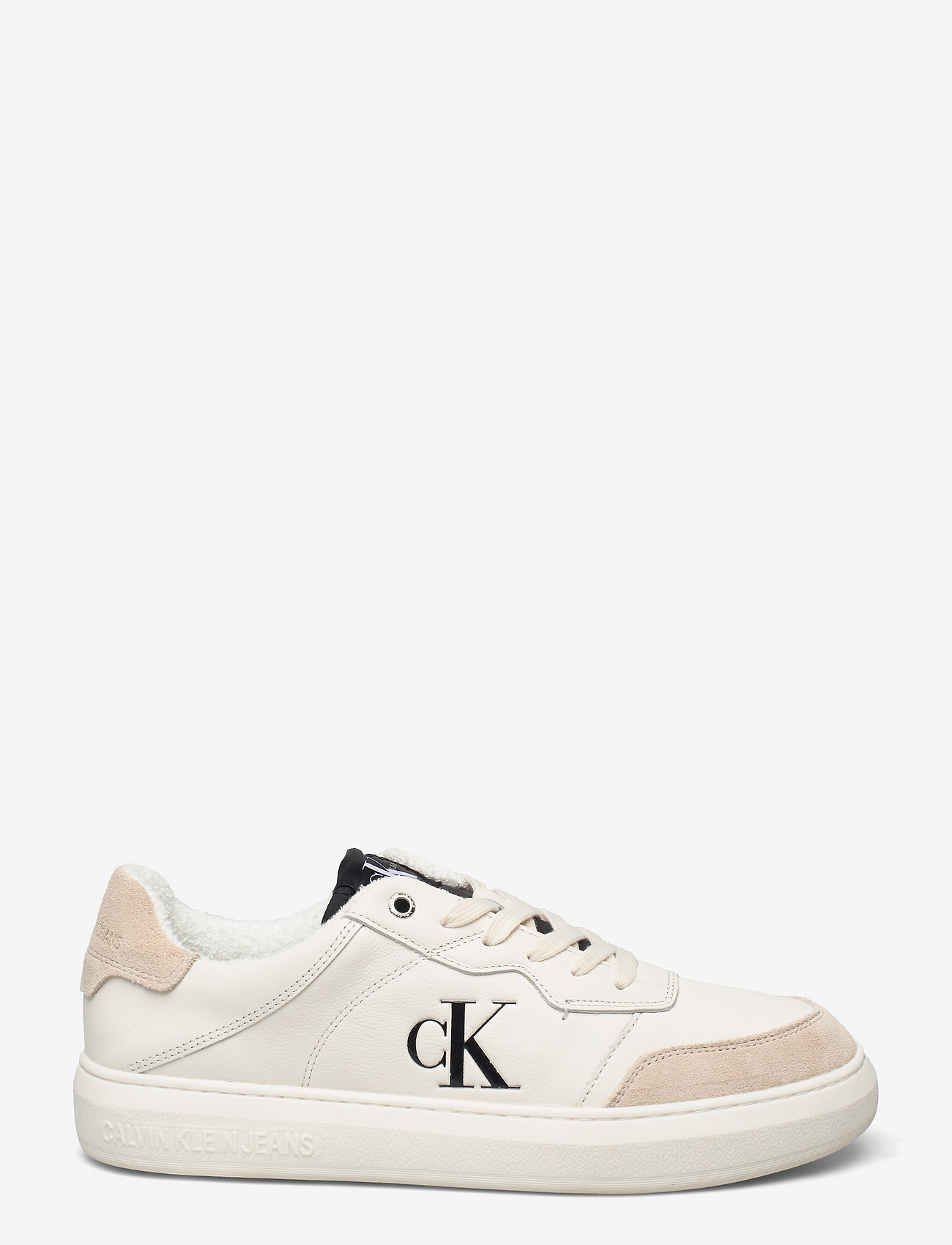 Calvin Klein - CUPSOLE LACEUP CASUAL WARM - cream / black - 1