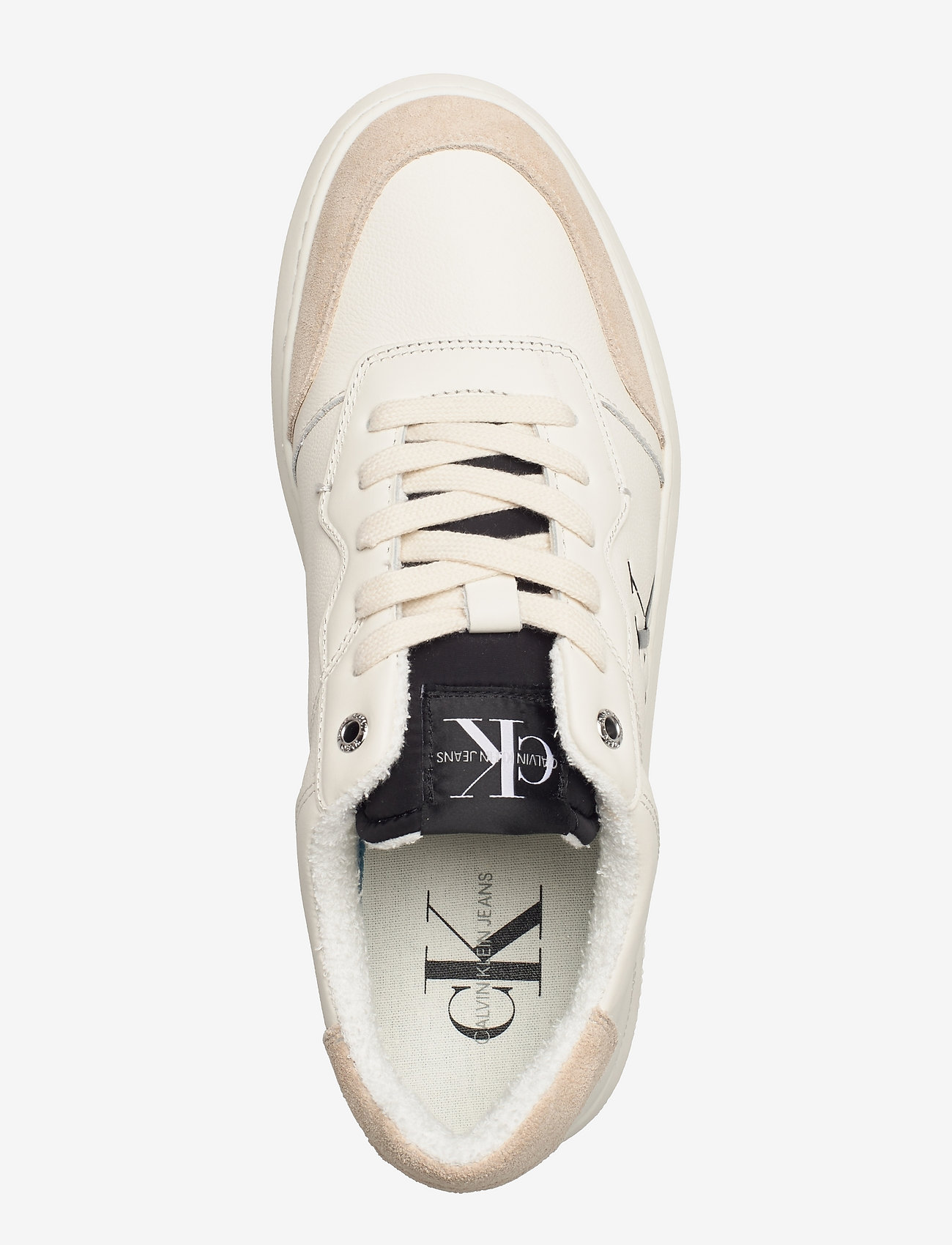 Calvin Klein - CUPSOLE LACEUP CASUAL WARM - cream / black - 3