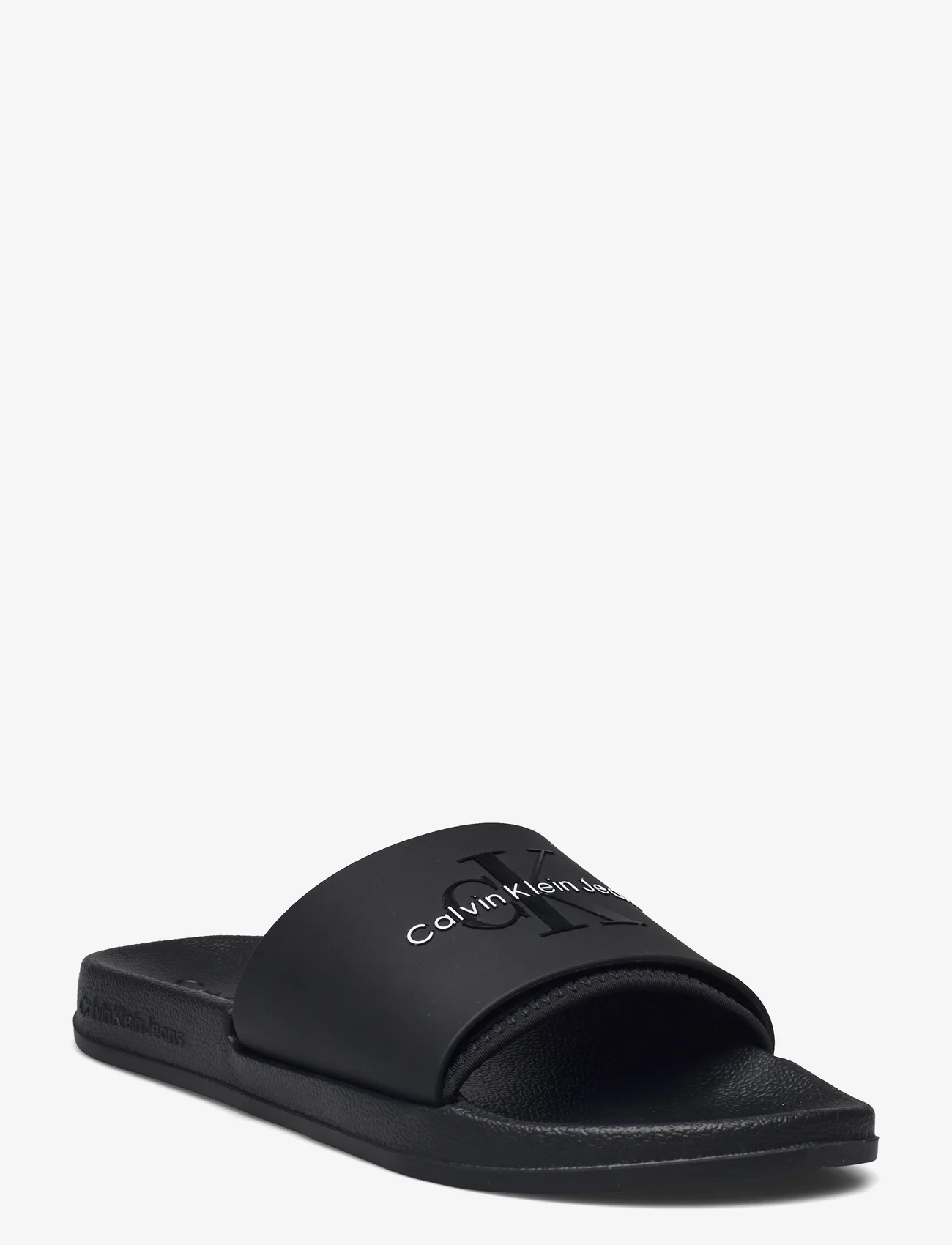 Calvin Klein - SLIDE MONOGRAM TPU - basseiniplätud - black - 0