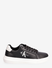 Calvin Klein - CHUNKY CUPSOLE MONO LTH - låga sneakers - black/white - 1