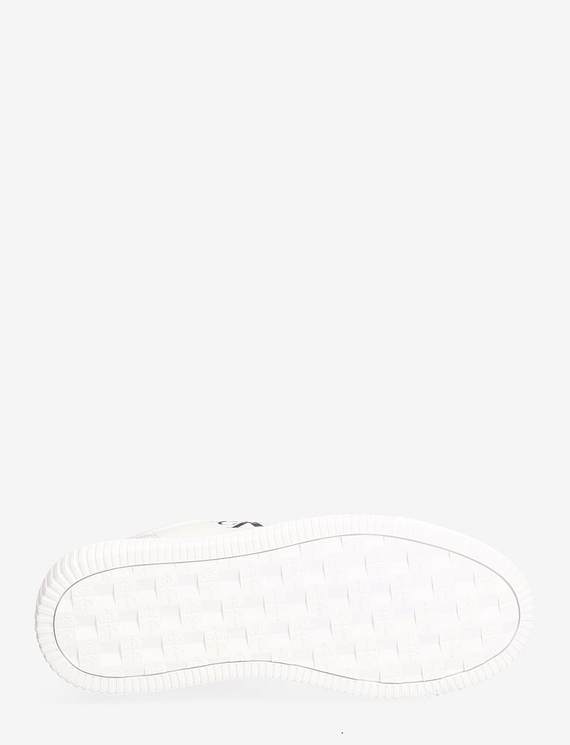 Calvin Klein - CHUNKY CUPSOLE MONO LTH - låga sneakers - bright white/black - 4