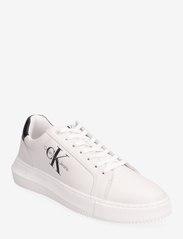 Calvin Klein - CHUNKY CUPSOLE MONO LTH - laag sneakers - bright white/black - 0