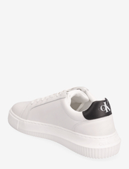 Calvin Klein - CHUNKY CUPSOLE MONO LTH - lave sneakers - white/black - 2