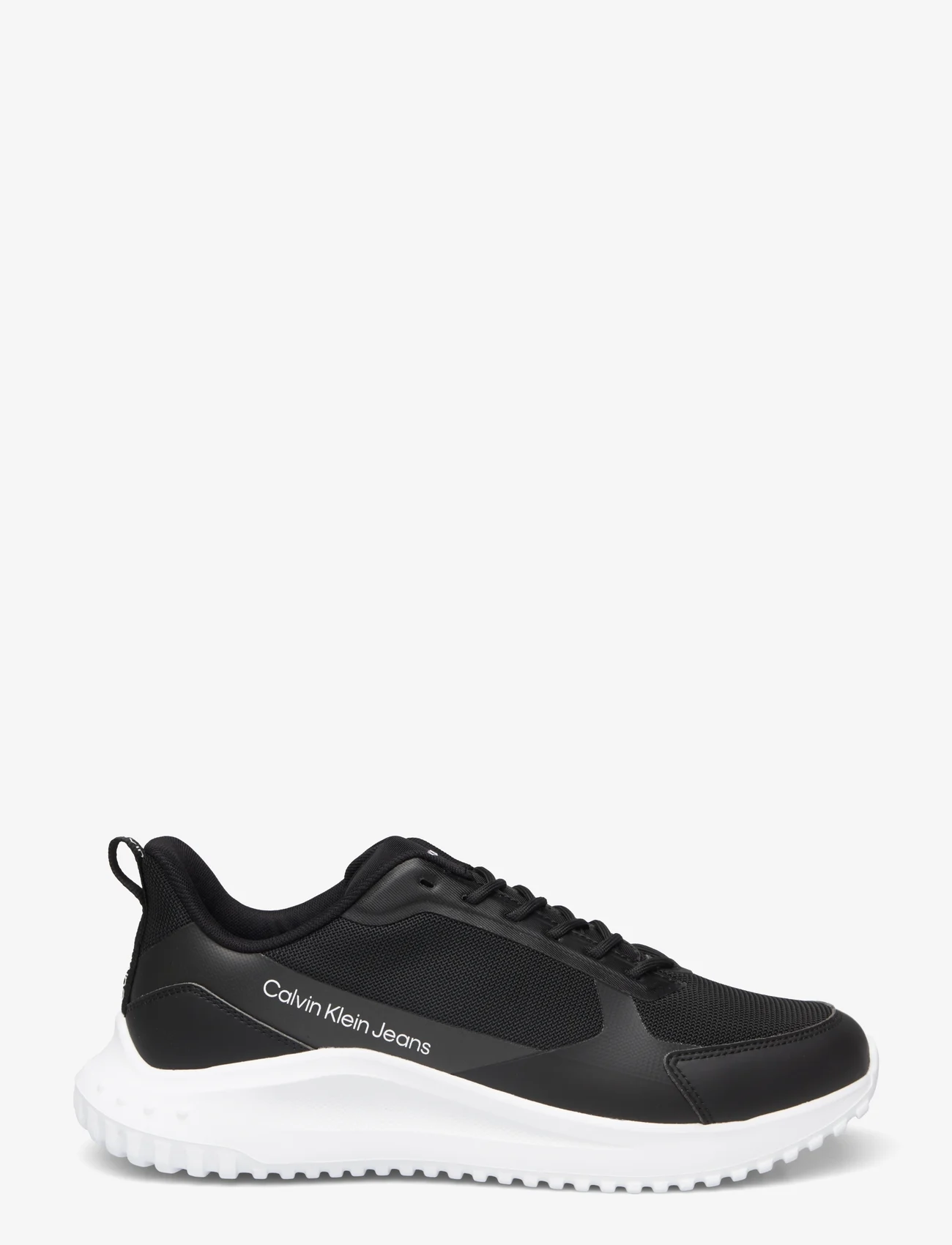 Calvin Klein - EVA RUNNER LOWLACEUP MIX IN MR - laag sneakers - black/bright white/silver - 1