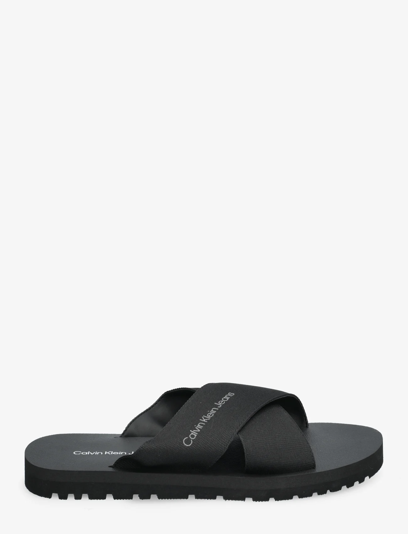Calvin Klein - CROSS SANDAL SLIPON RP IN BTW - sandaler - triple black - 1