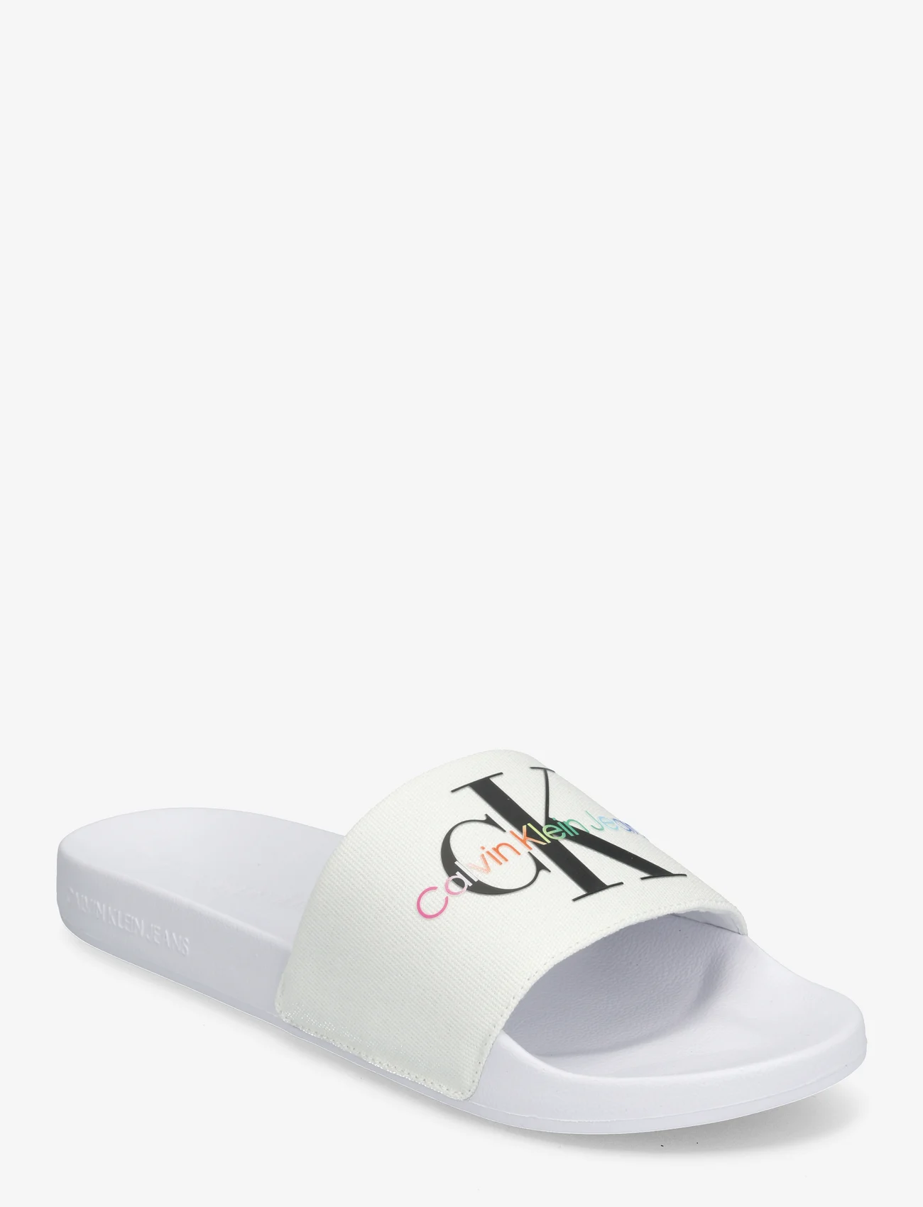 Calvin Klein - CAP_PRIDE SLIDE - sandalen - bright white - 0