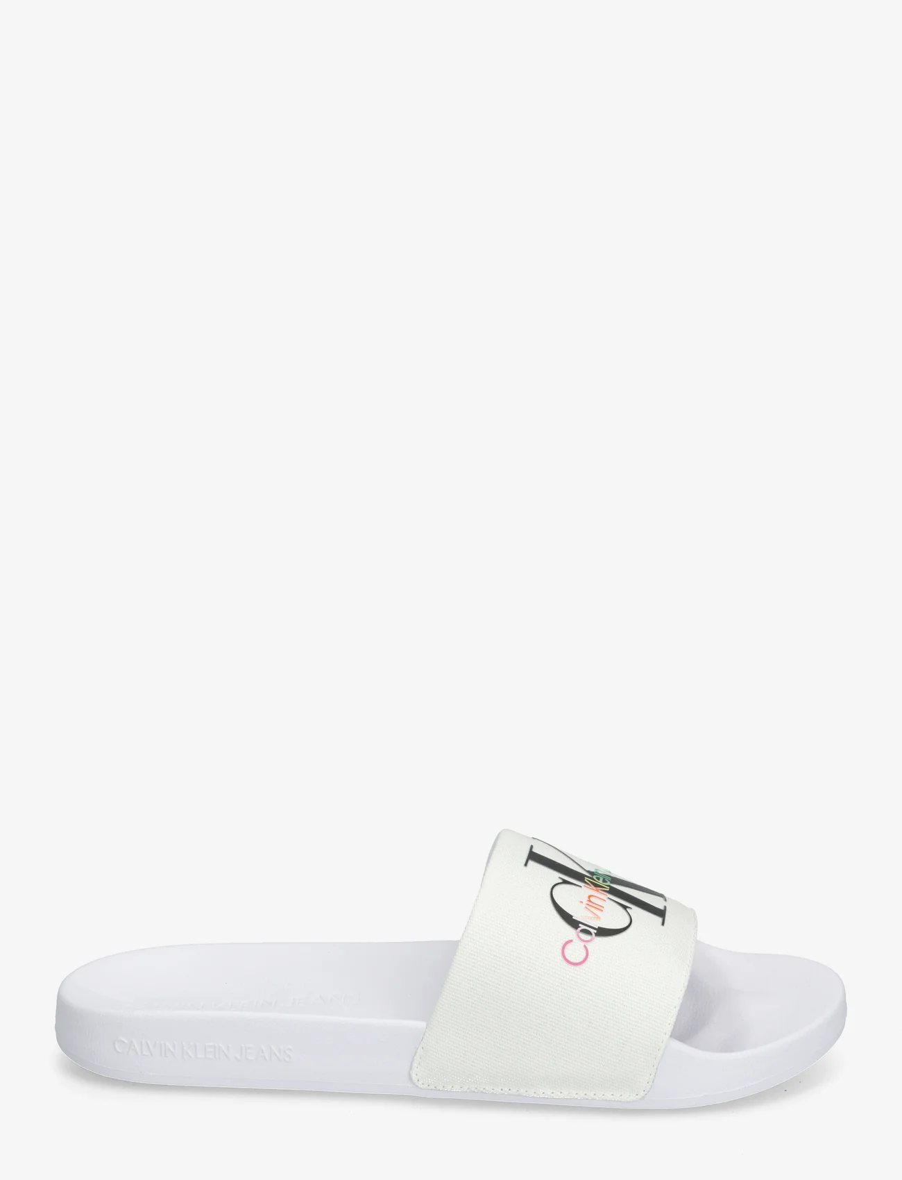 Calvin Klein - CAP_PRIDE SLIDE - sandals - bright white - 1