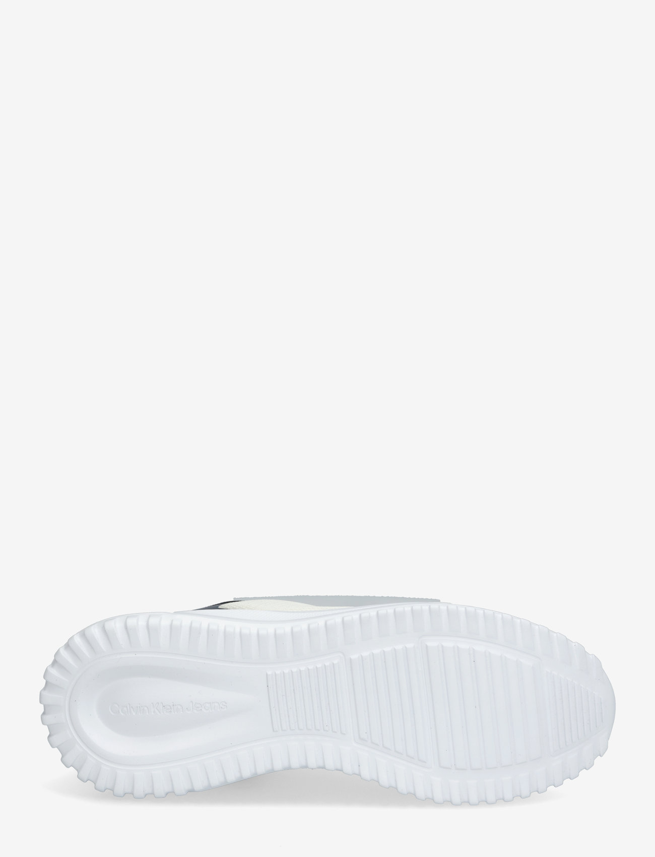 Calvin Klein - EVA RUNNER LOW MESH MIX - lave sneakers - bright white/calvin navy/silver b - 4