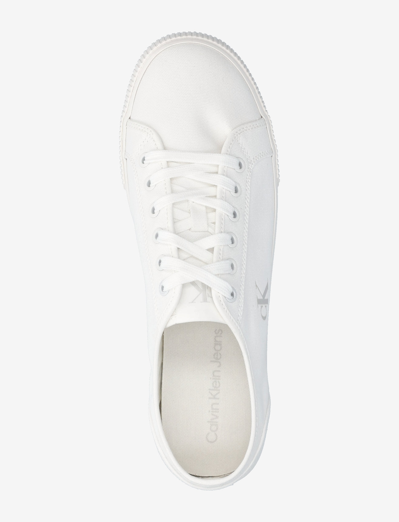 Calvin Klein - ESS VULC LOW MG CANVAS - triple bright white - 3