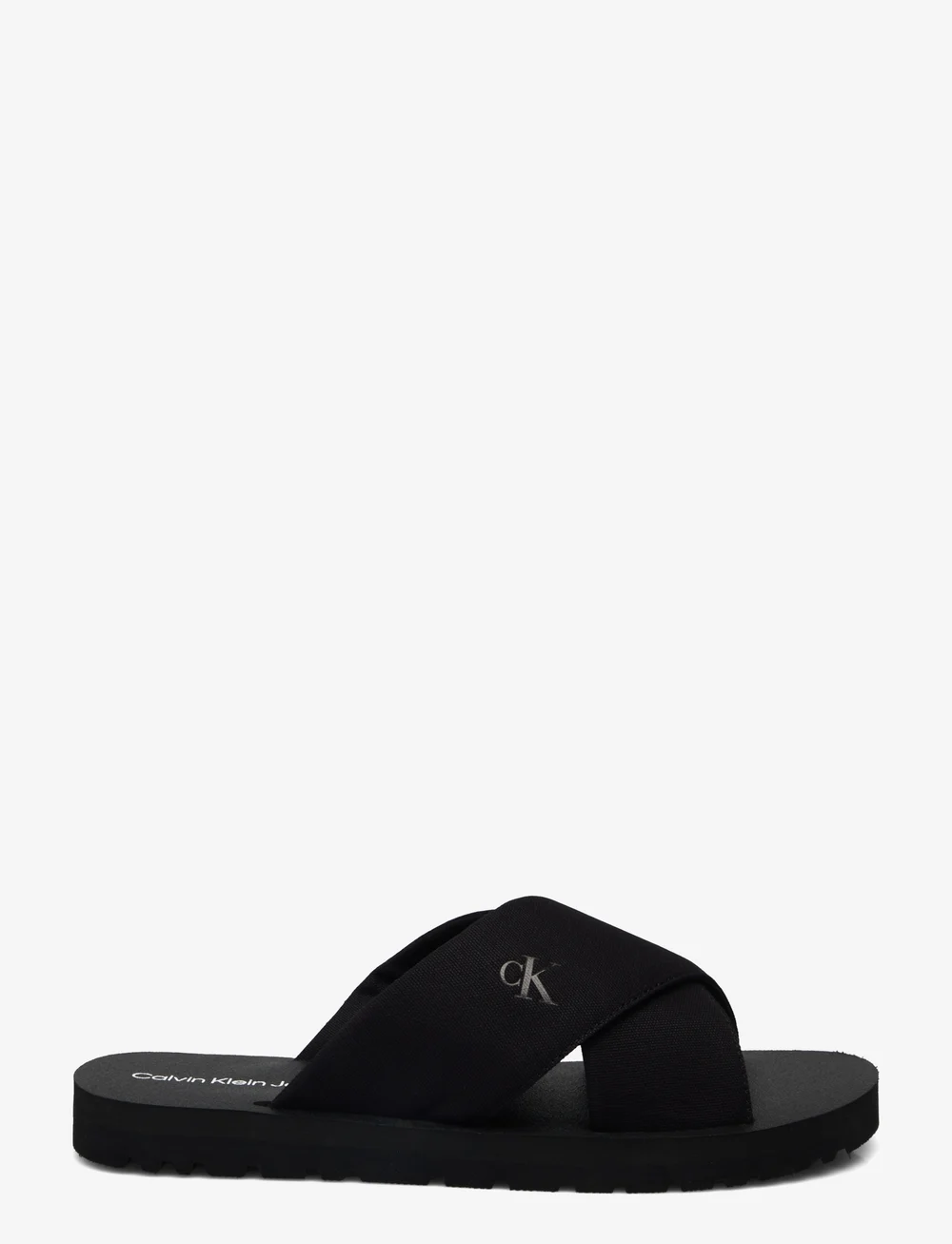 Calvin Klein - CROSS SANDAL CRXS TX - sandaalid - triple black - 1