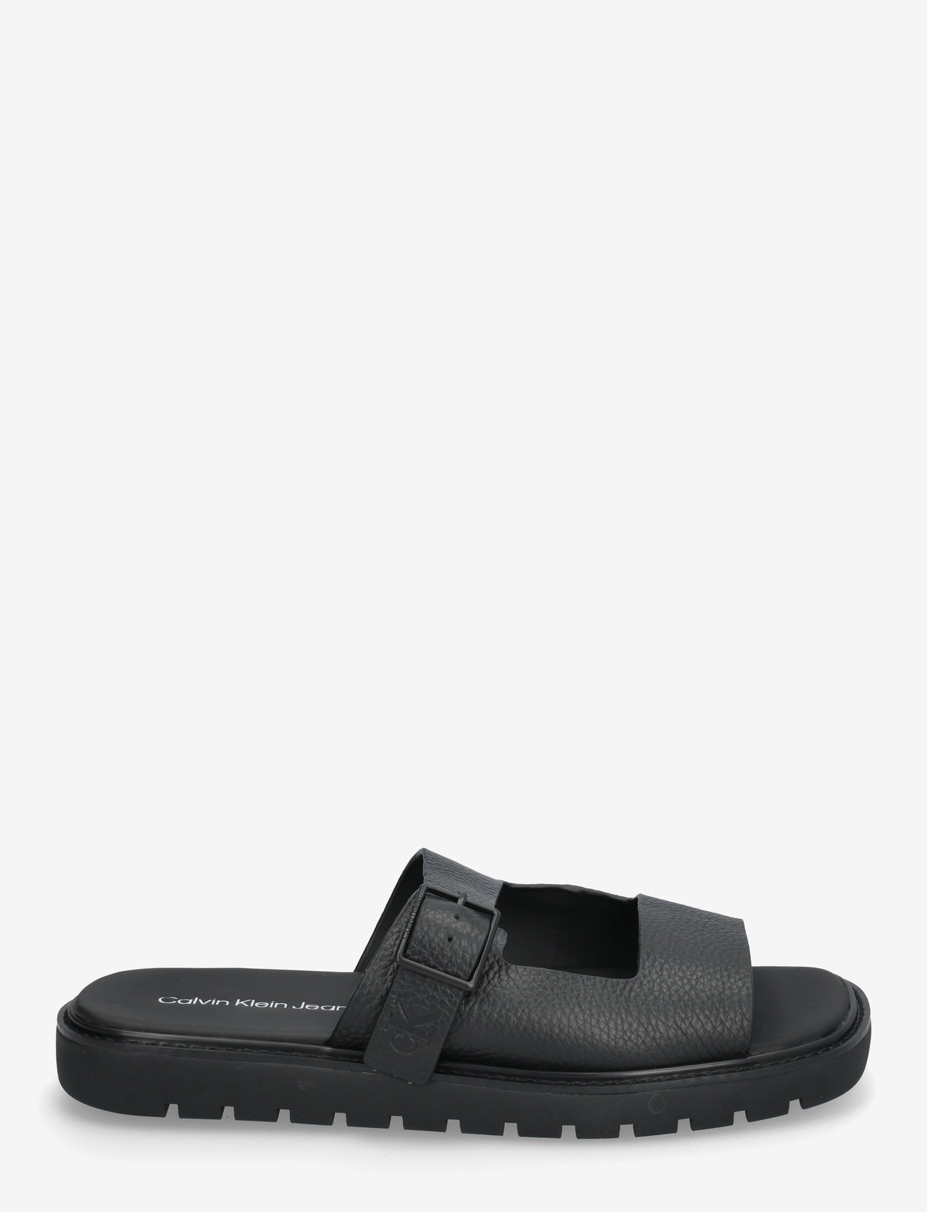 Calvin Klein - SQ MOLDED SANDAL DBLBAR BUCKLE - sandals - triple black - 1