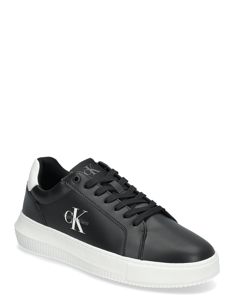 Calvin Klein - CHUNKY CUPSOLE MONO LTH - lave sneakers - black/bright white - 0
