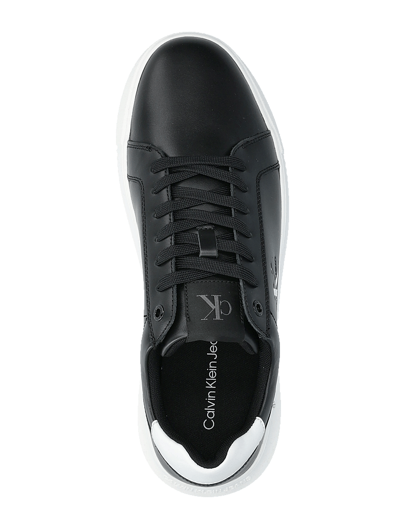 Calvin Klein - CHUNKY CUPSOLE MONO LTH - lave sneakers - black/bright white - 3