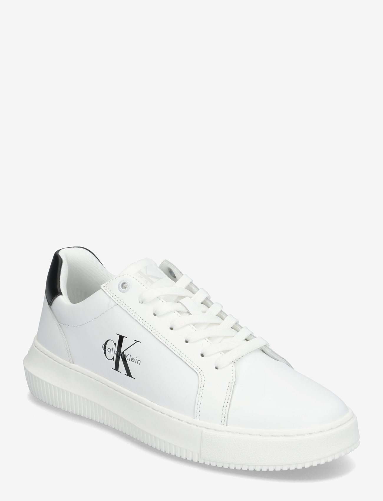Calvin Klein - CHUNKY CUPSOLE MONO LTH - niedriger schnitt - bright white/black - 0
