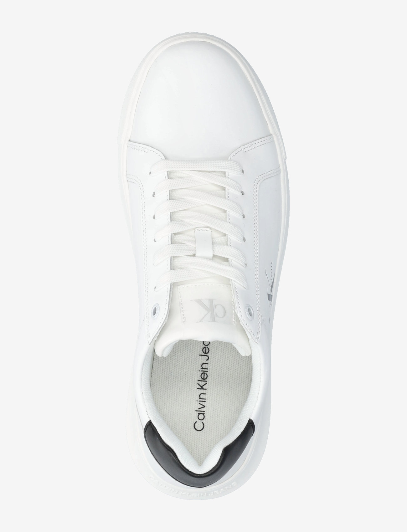 Calvin Klein - CHUNKY CUPSOLE MONO LTH - niedriger schnitt - bright white/black - 3