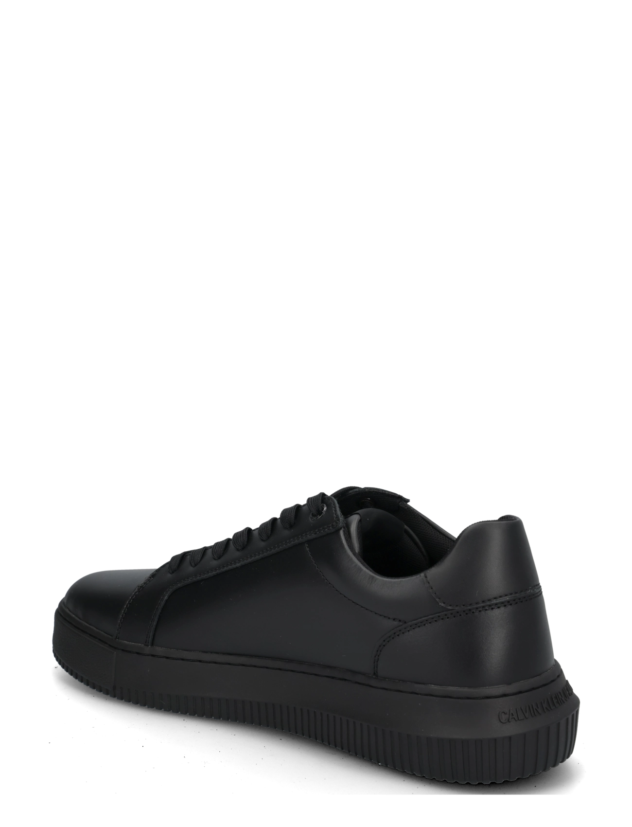 Calvin Klein - CHUNKY CUPSOLE MONO LTH - låga sneakers - triple black - 1