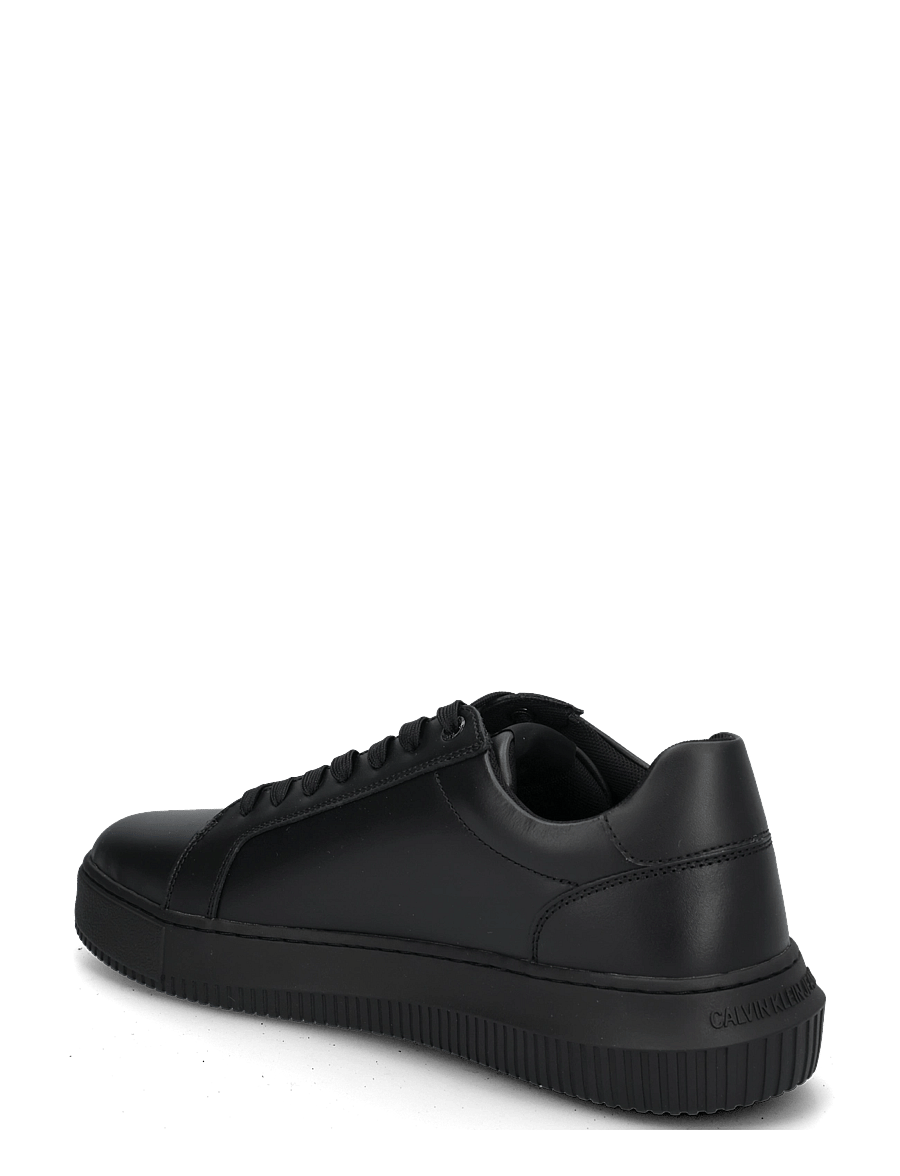 Calvin Klein - CHUNKY CUPSOLE MONO LTH - låga sneakers - triple black - 1