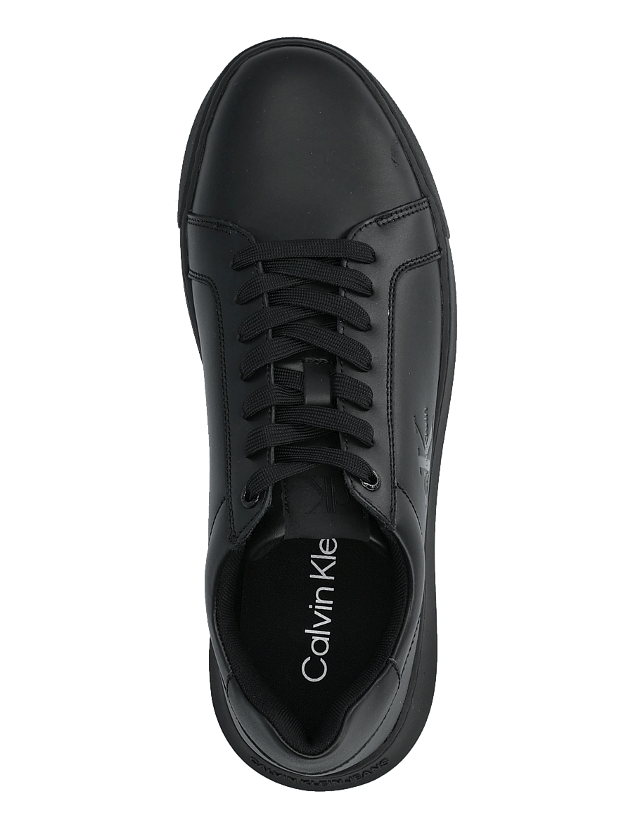 Calvin Klein - CHUNKY CUPSOLE MONO LTH - låga sneakers - triple black - 3