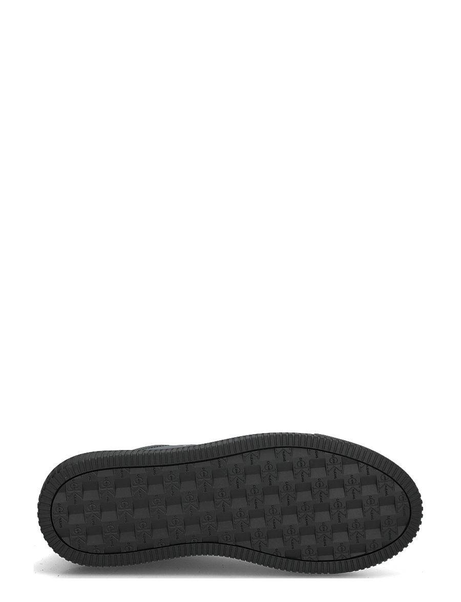 Calvin Klein - CHUNKY CUPSOLE MONO LTH - låga sneakers - triple black - 4