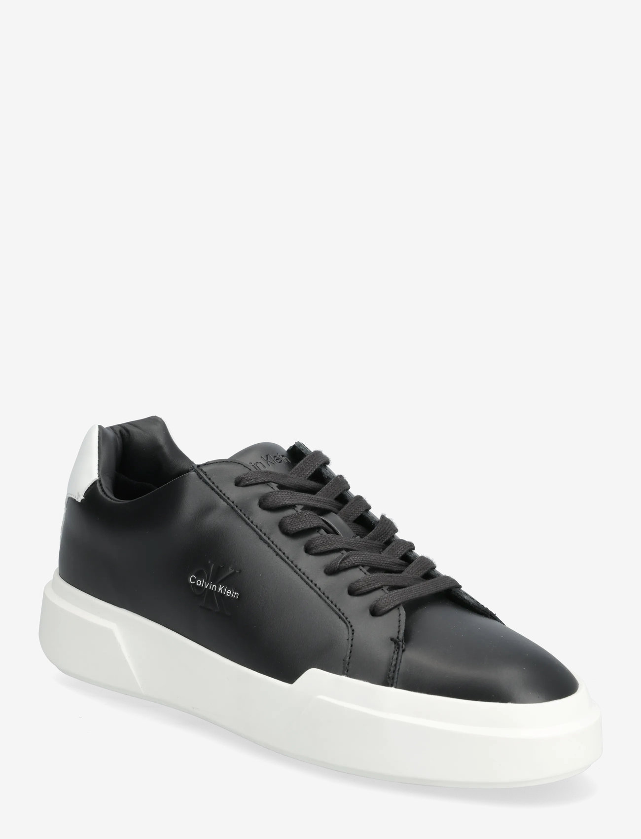 Calvin Klein - CHUNKY CUPSOLE LACEUP LTH - sneakers - black/bright white - 0