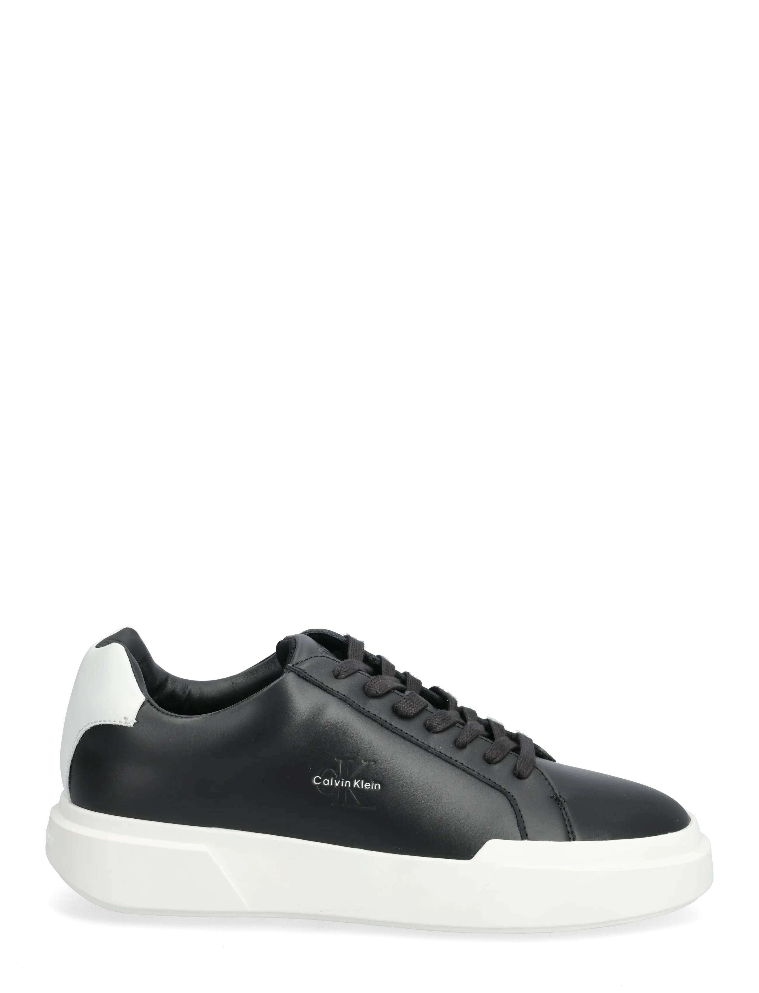 Calvin Klein - CHUNKY CUPSOLE LACEUP LTH - madala säärega tossud - black bright white - 1