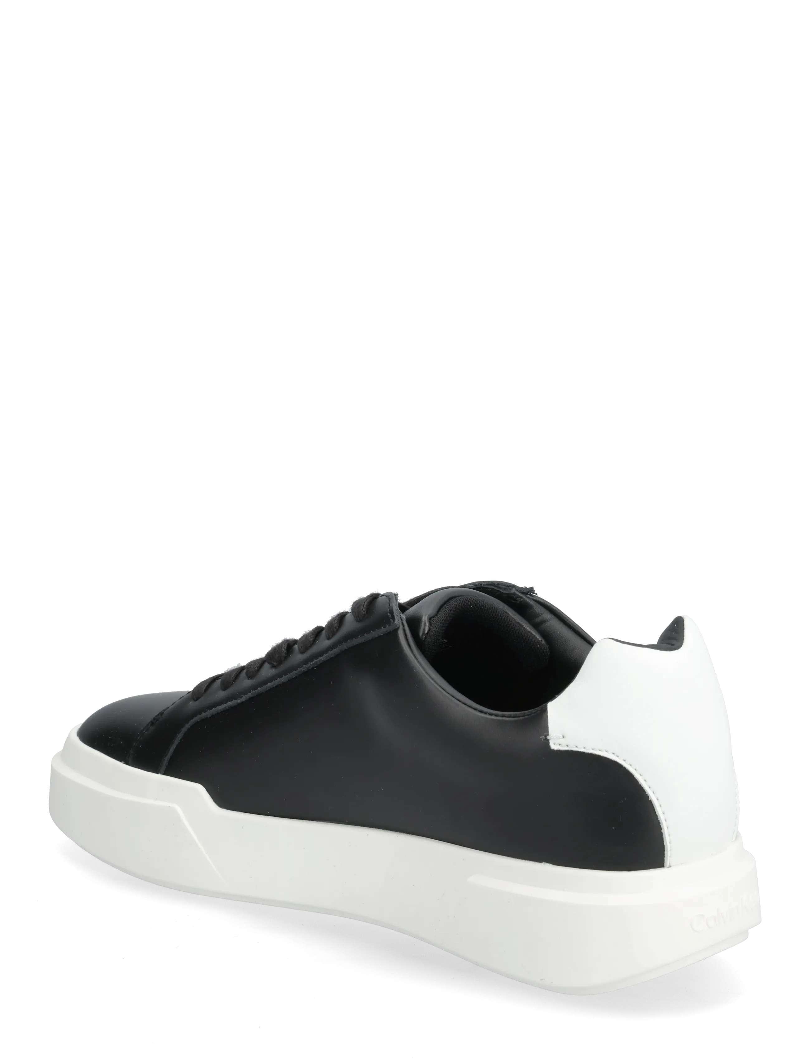 Calvin Klein - CHUNKY CUPSOLE LACEUP LTH - madala säärega tossud - black bright white - 2