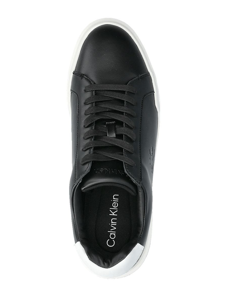 Calvin Klein - CHUNKY CUPSOLE LACEUP LTH - låga sneakers - black bright white - 3