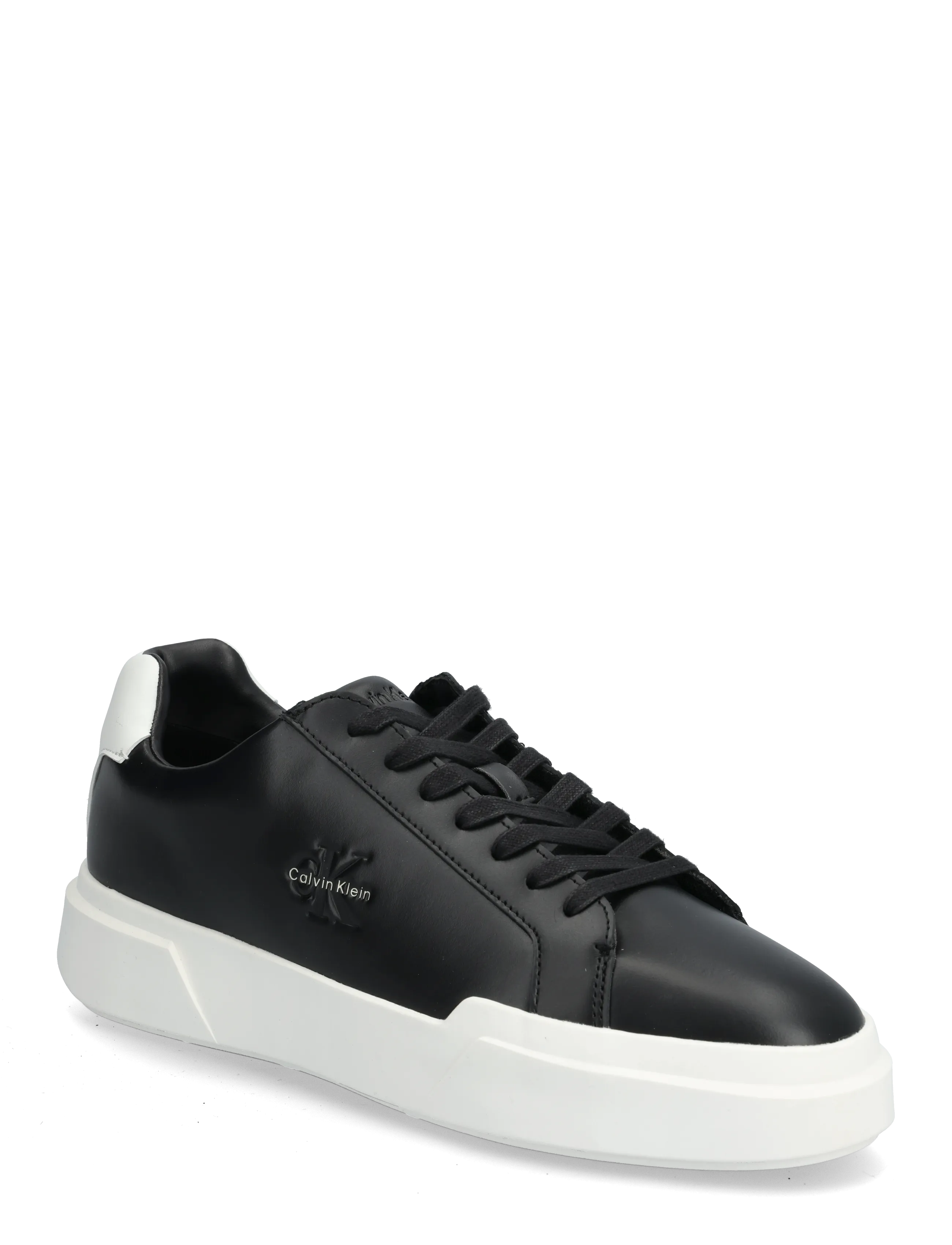 Calvin Klein CHUNKY CUPSOLE LACEUP LTH - Talvised pakkumised - BLACK WHITE BLACK / black