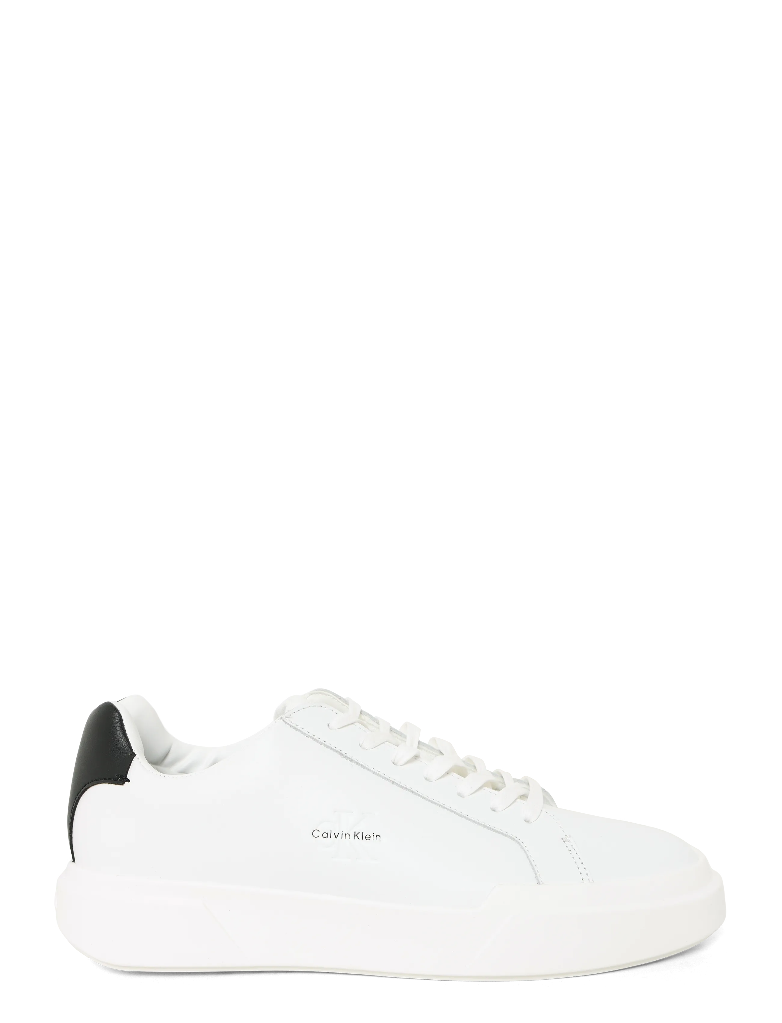 Calvin Klein - CHUNKY CUPSOLE LACEUP LTH - lave sneakers - bright white black - 2