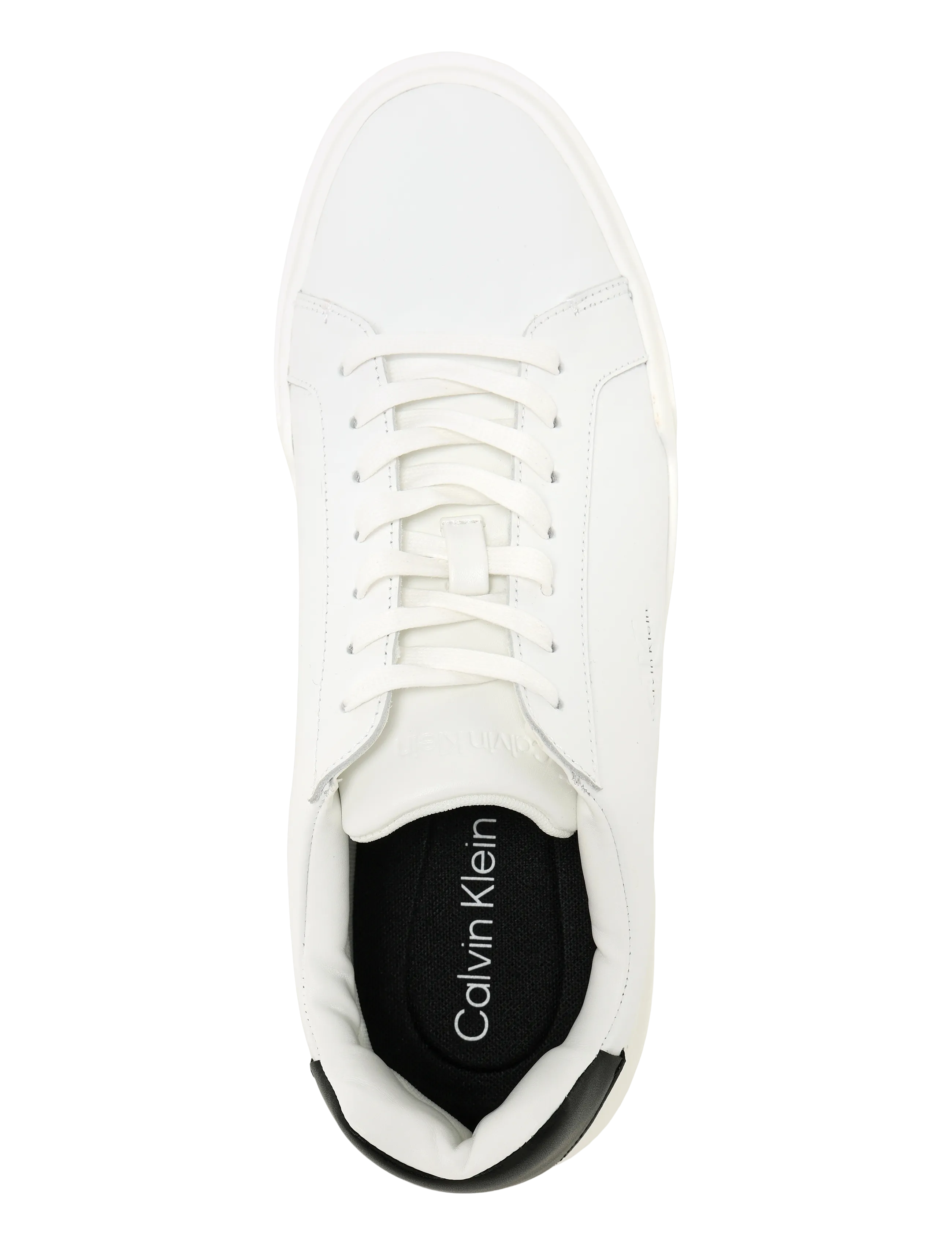Calvin Klein - CHUNKY CUPSOLE LACEUP LTH - lave sneakers - bright white black - 3