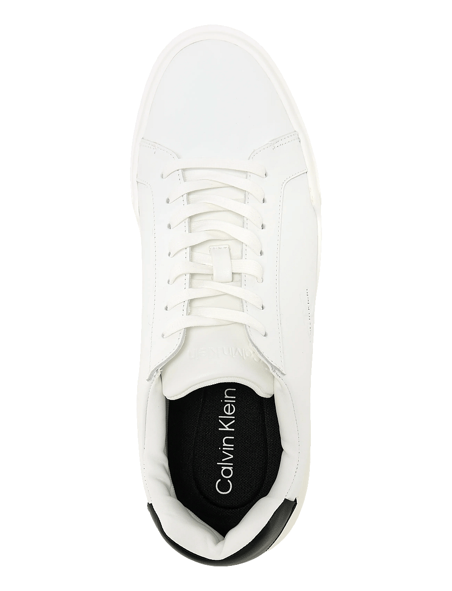 Calvin Klein - CHUNKY CUPSOLE LACEUP LTH - lave sneakers - bright white black - 3