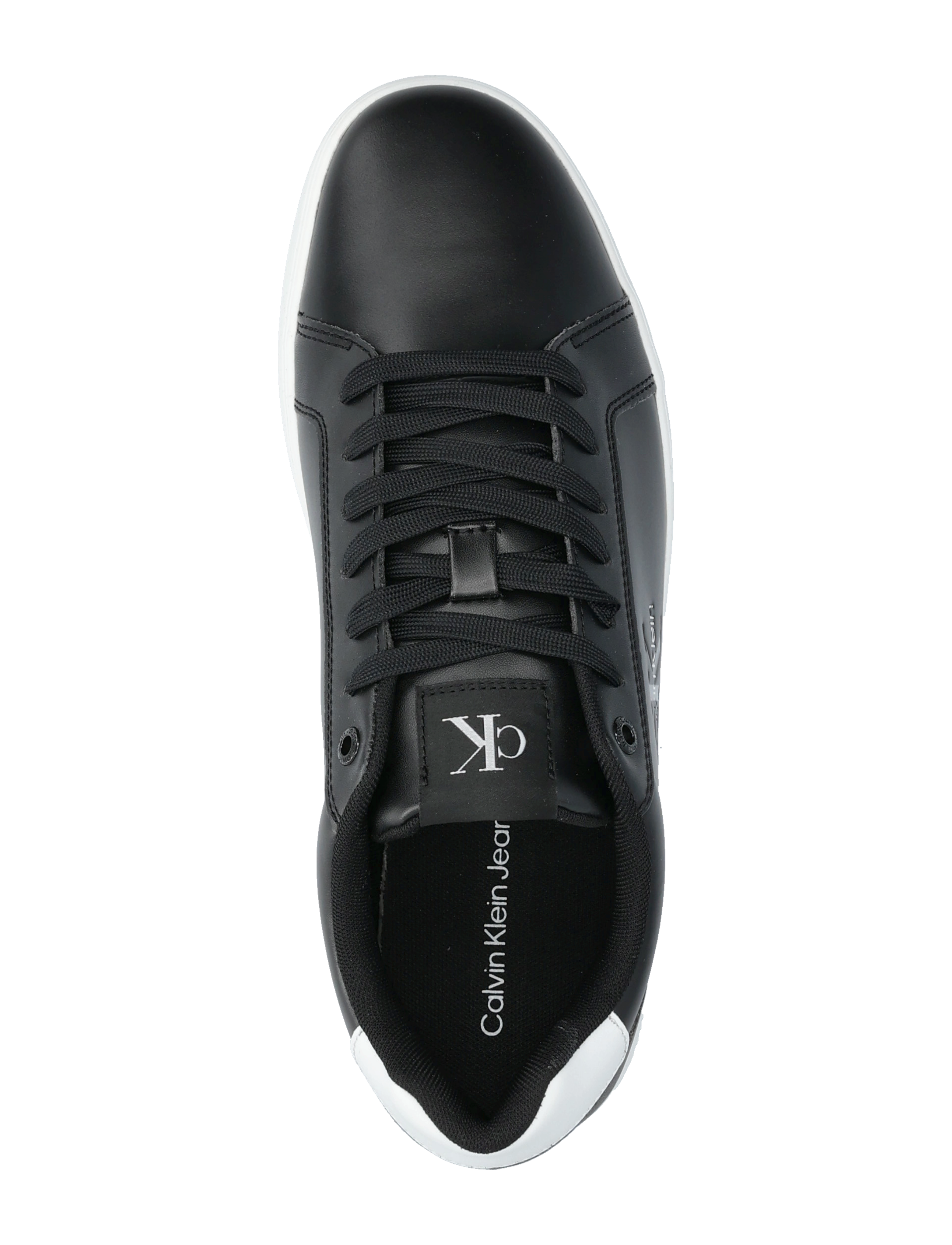 Calvin Klein - CLASSIC CUPSOLE MONO LTH - baskets basses - black bright white - 3