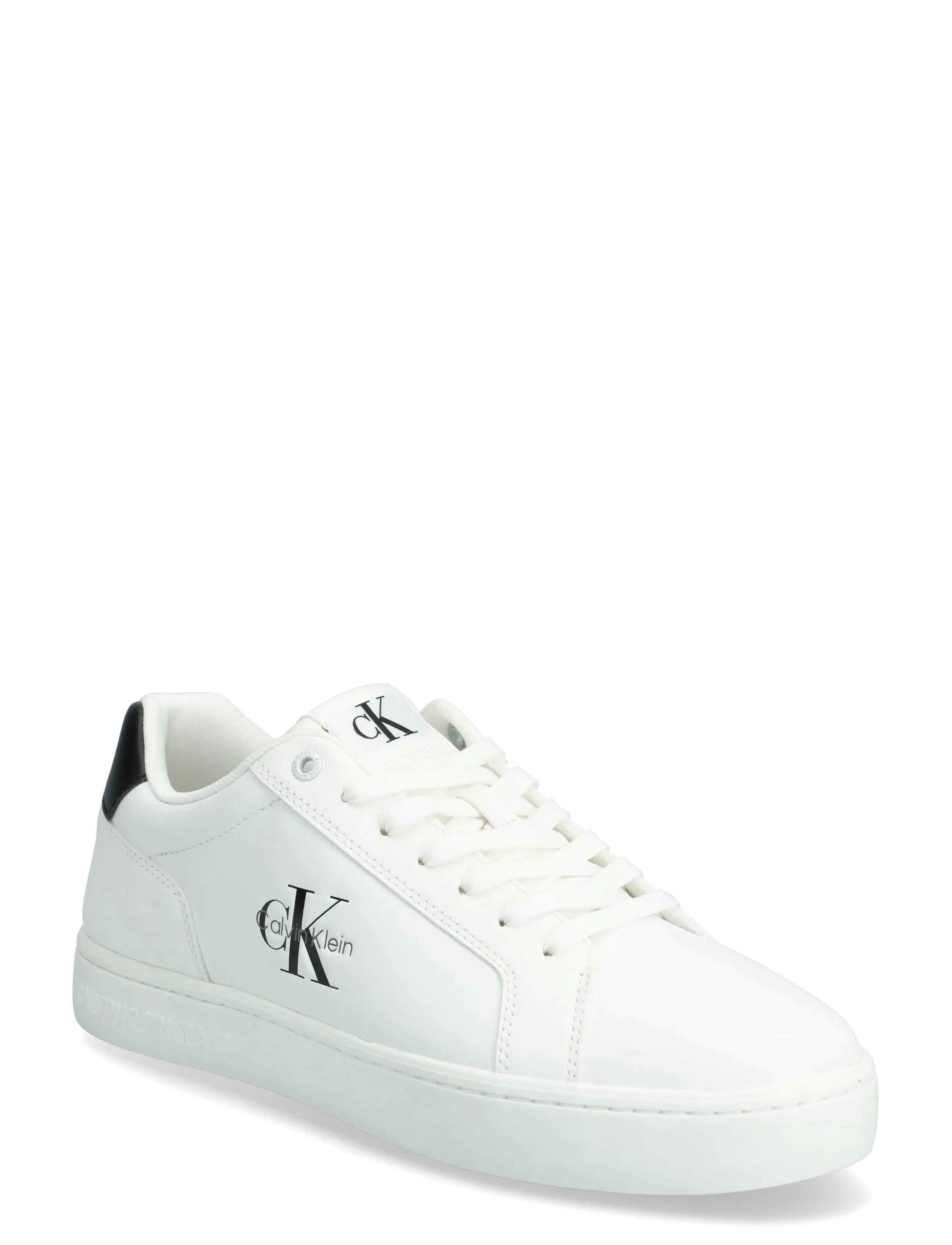 Calvin Klein Classic Cupsole Mono Lth, Mænd, Klassiske Cupsole Sneakers, Hvid, Str: 46