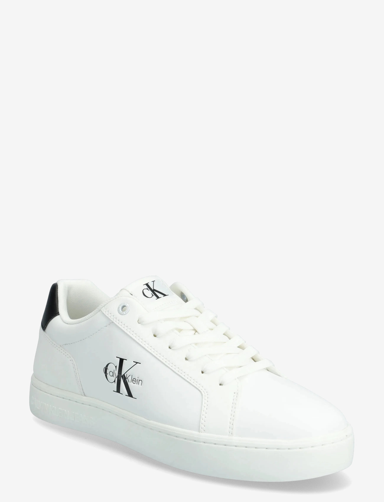 Calvin Klein - CLASSIC CUPSOLE MONO LTH - sneakersy niskie - bright white black - 0