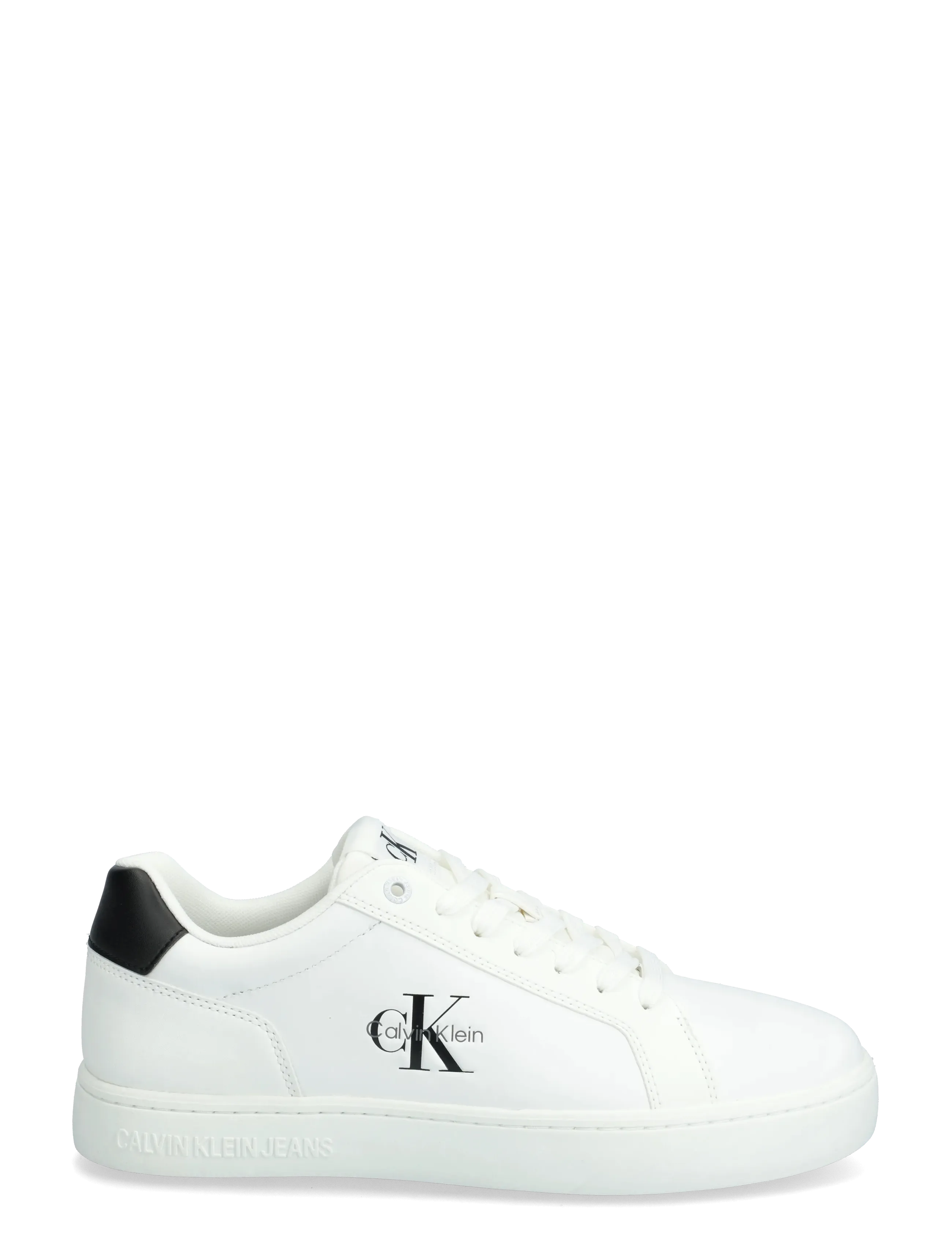 Calvin Klein - CLASSIC CUPSOLE MONO LTH - niedriger schnitt - bright white black - 1