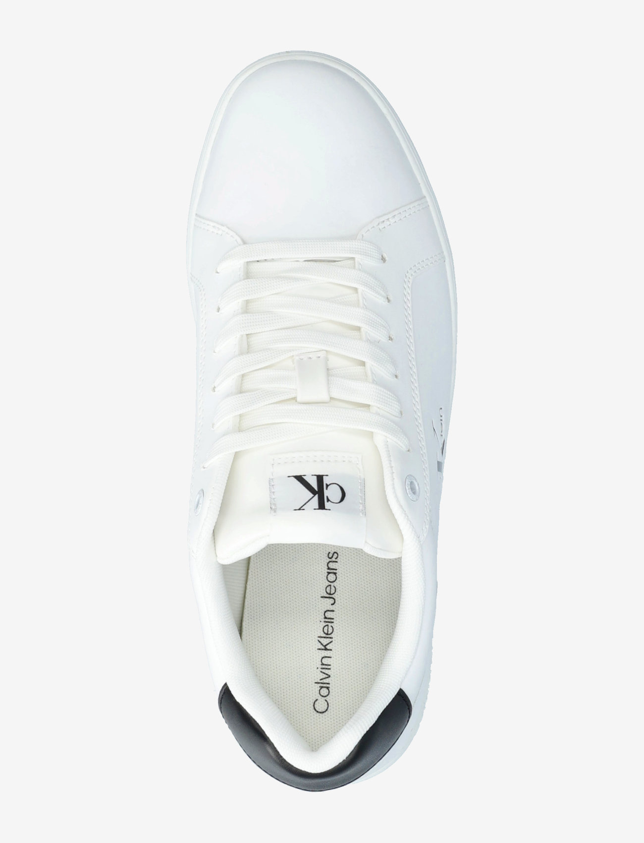 Calvin Klein - CLASSIC CUPSOLE MONO LTH - sneakersy niskie - bright white black - 3