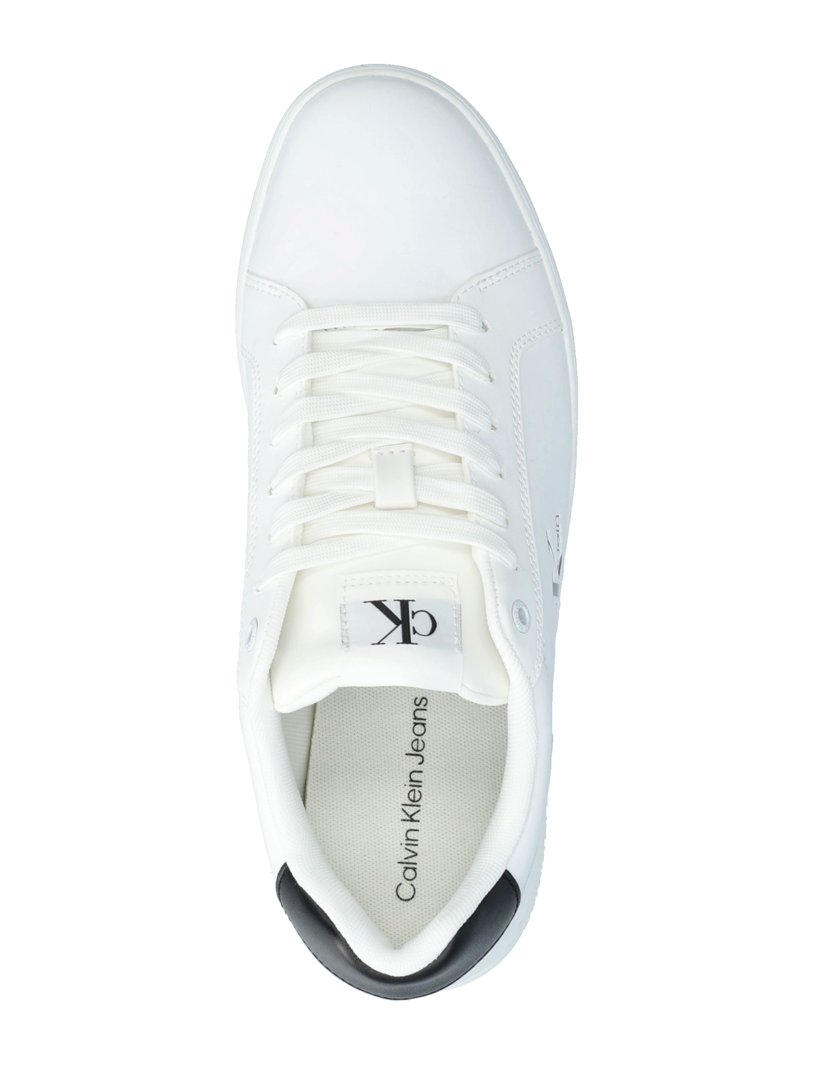 Calvin Klein - CLASSIC CUPSOLE MONO LTH - niedriger schnitt - bright white black - 3